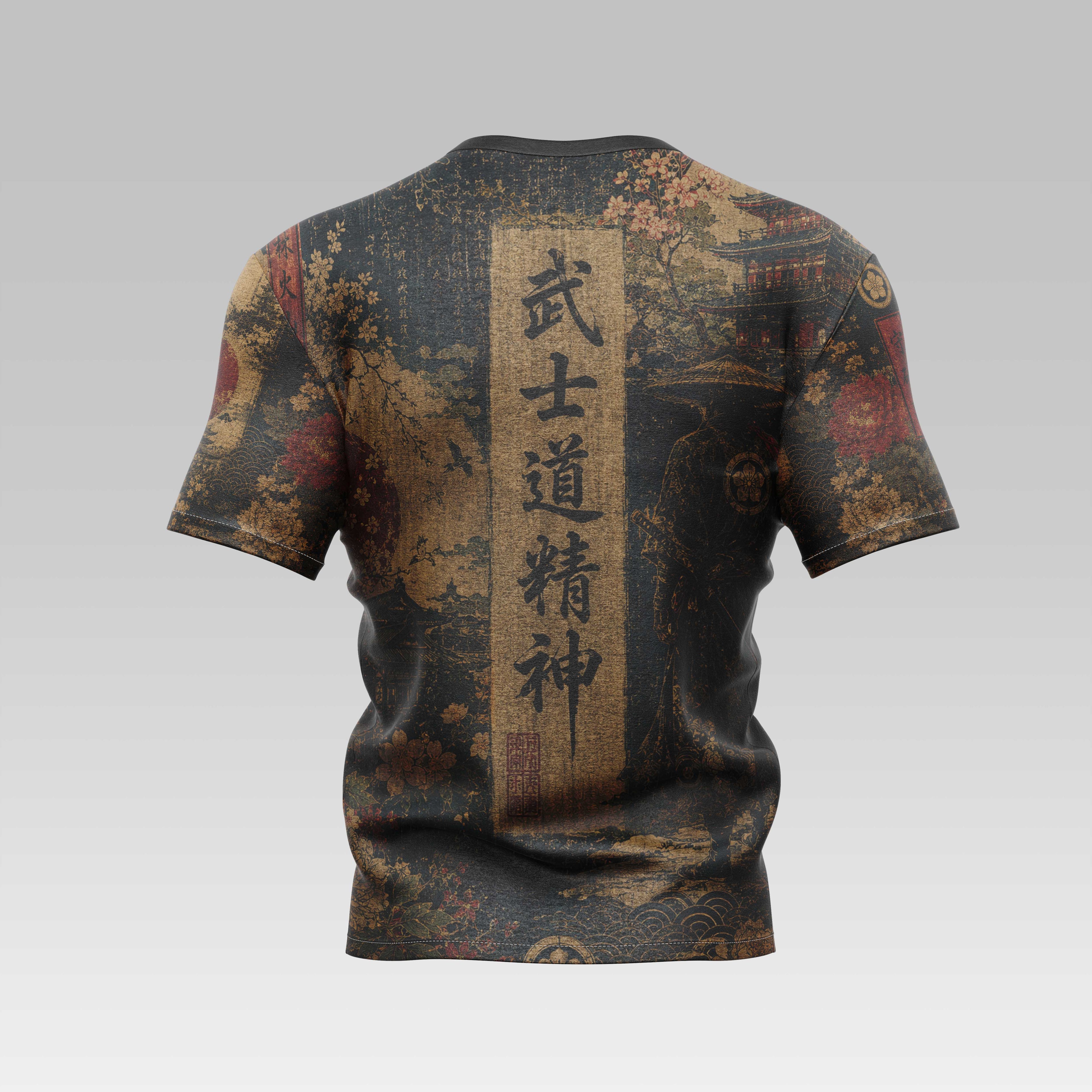 Dark Bloom Unisex AOP Sports T-Shirt