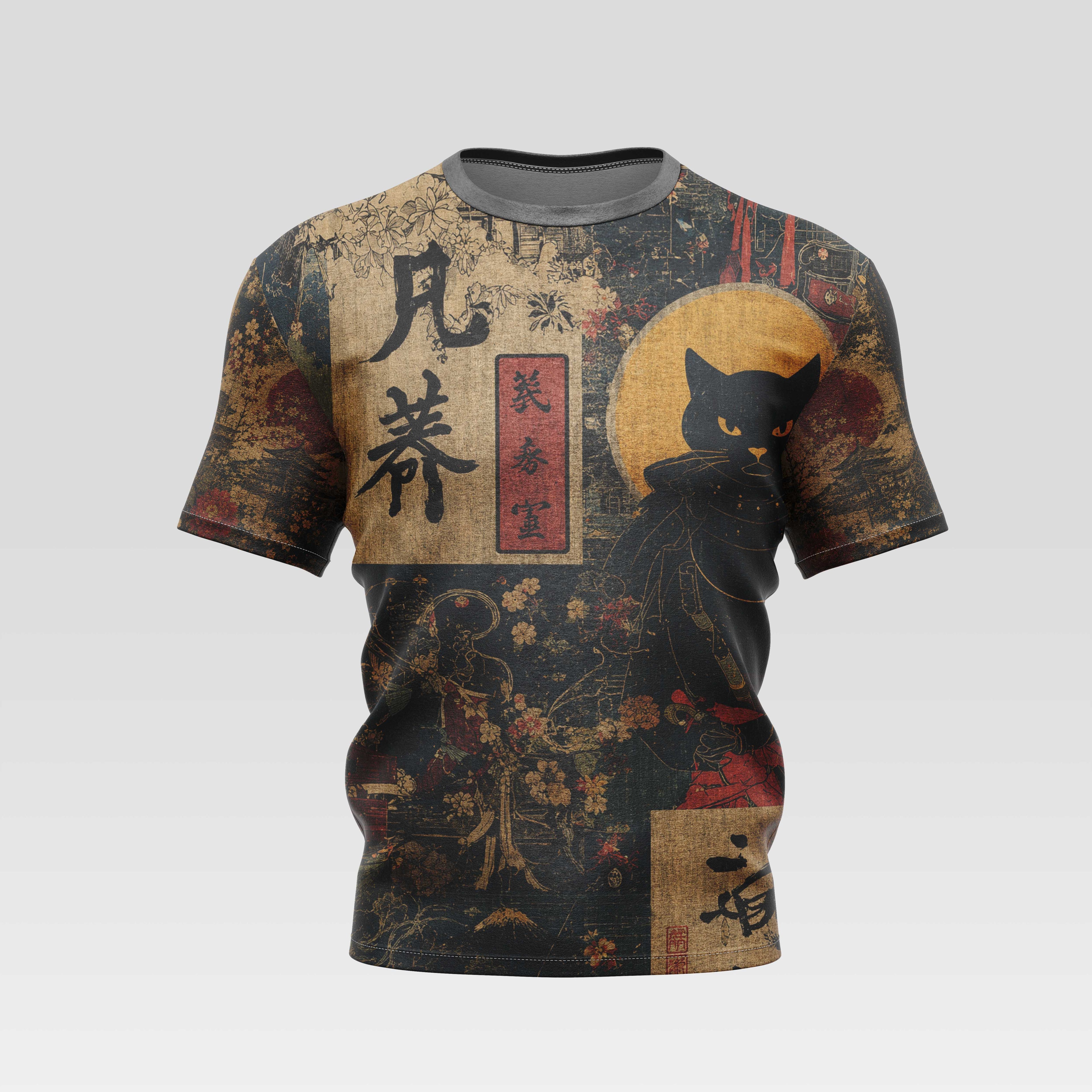 Dark Bloom Unisex AOP Sports T-Shirt