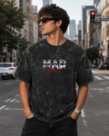 Mad Awesome Unisex Acid Washed Oversized Tee