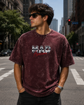 Mad Awesome Unisex Acid Washed Oversized Tee