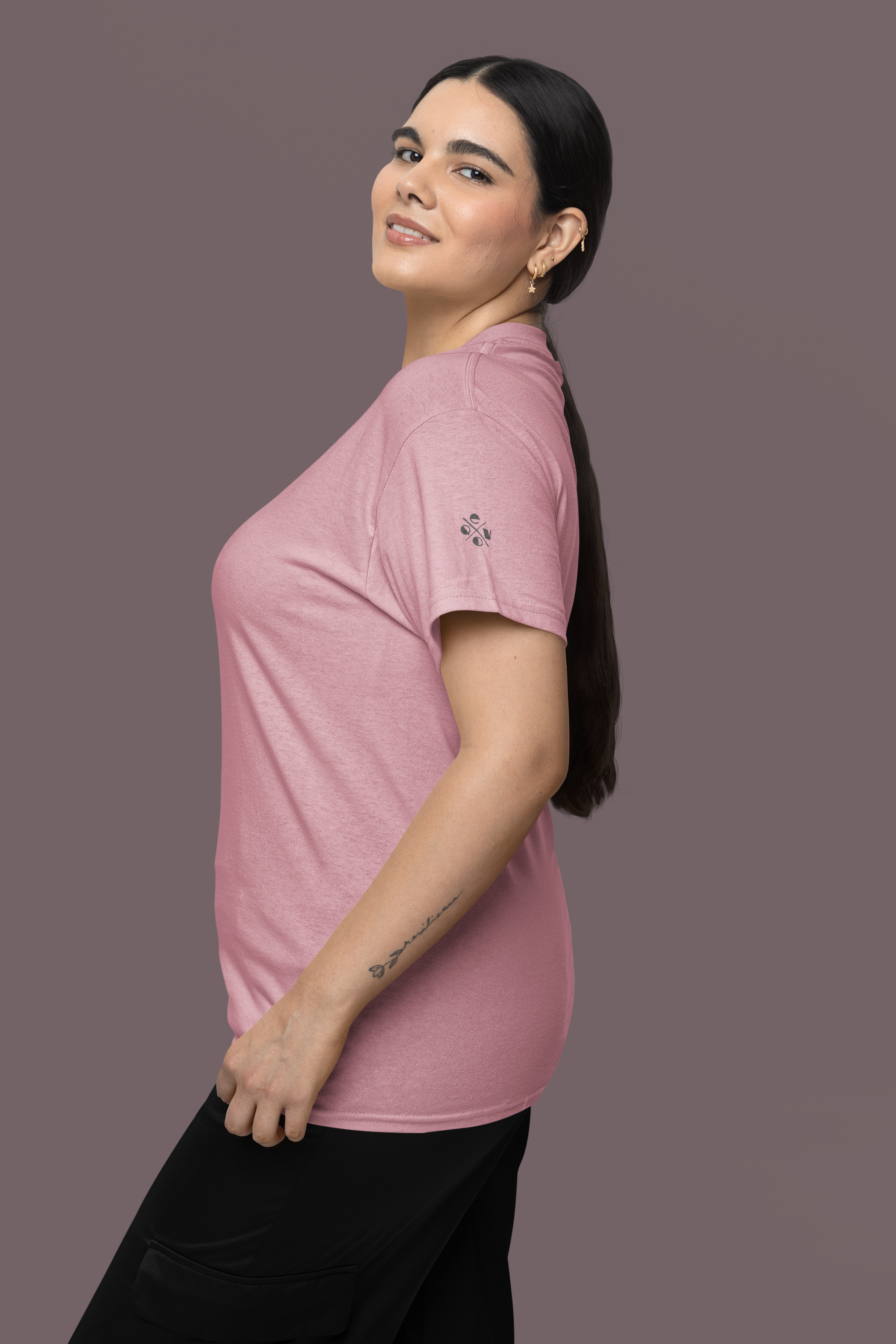Shades of Pink Plain Unisex Classic Crew T-Shirt
