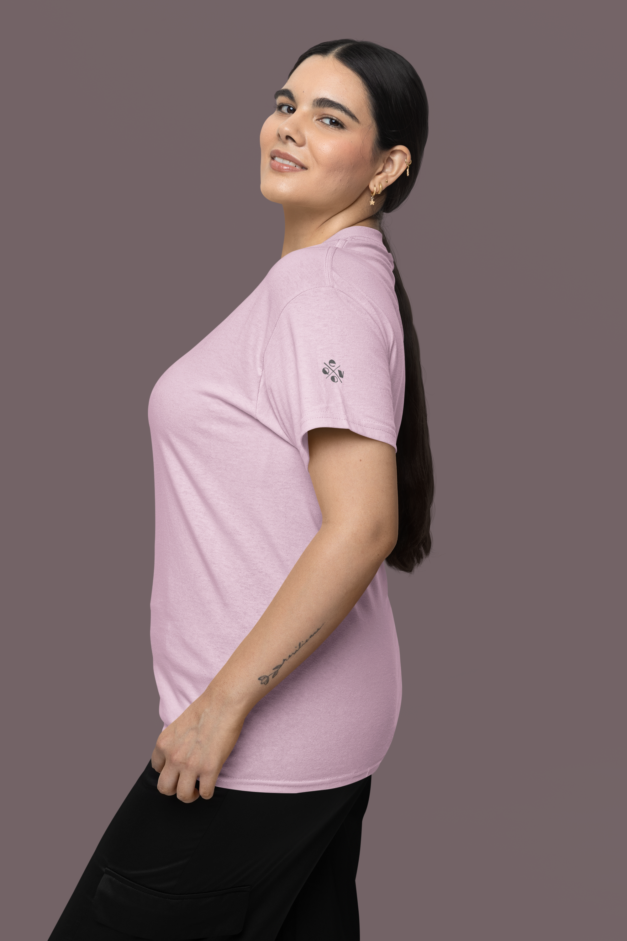 Shades of Pink Plain Unisex Classic Crew T-Shirt