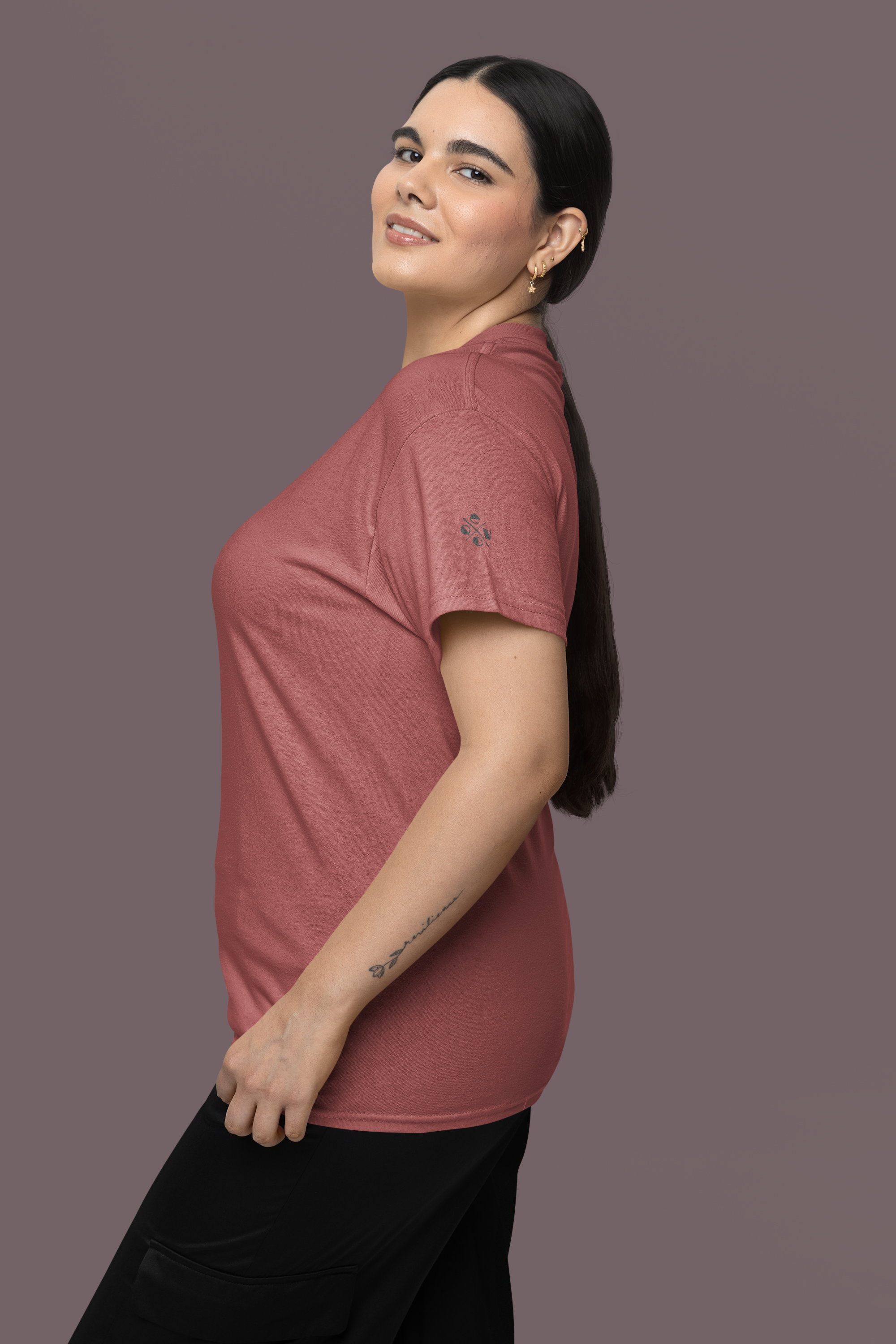 Shades of Pink Plain Unisex Classic Crew T-Shirt