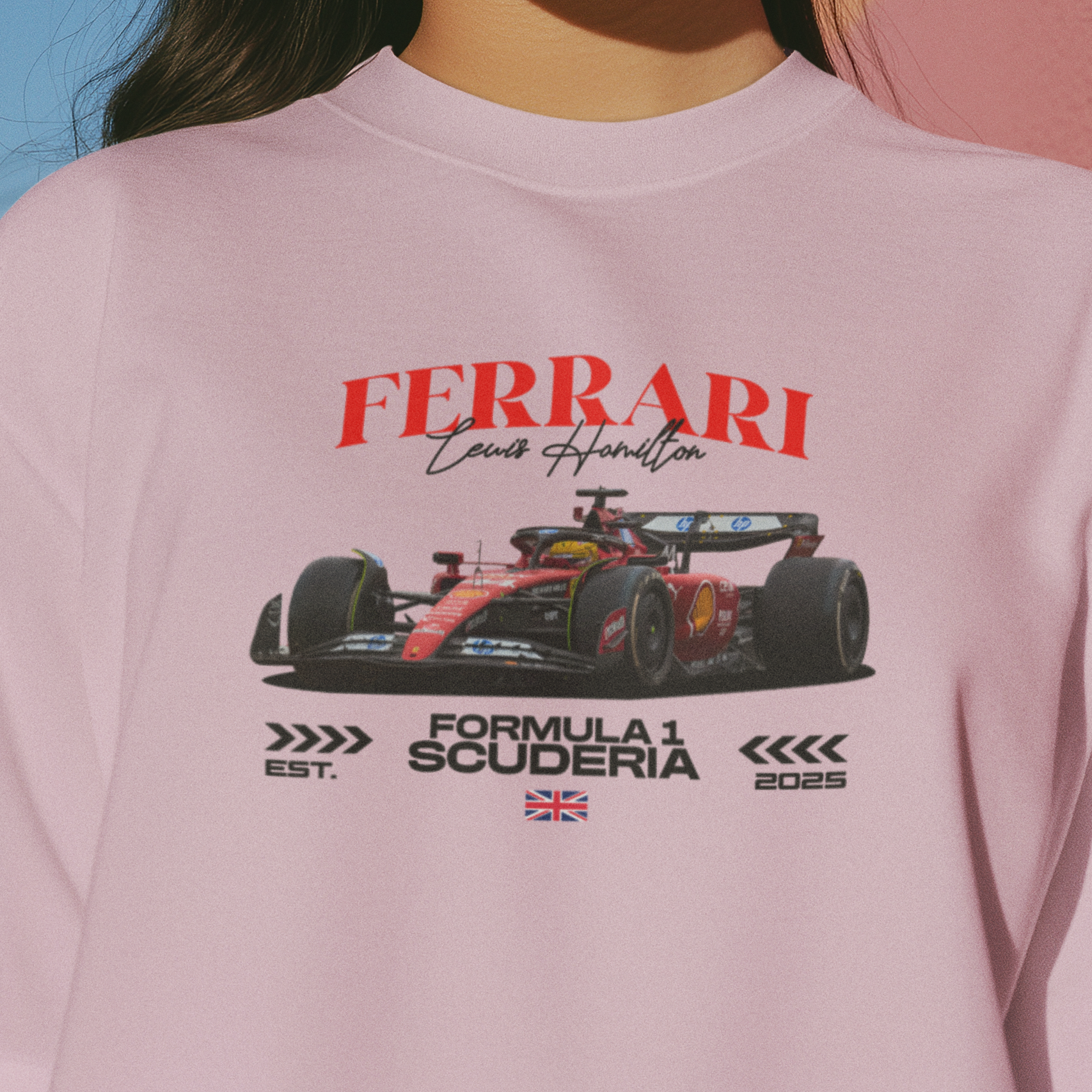 F1 Ferrari Unisex Oversized Classic T-Shirt
