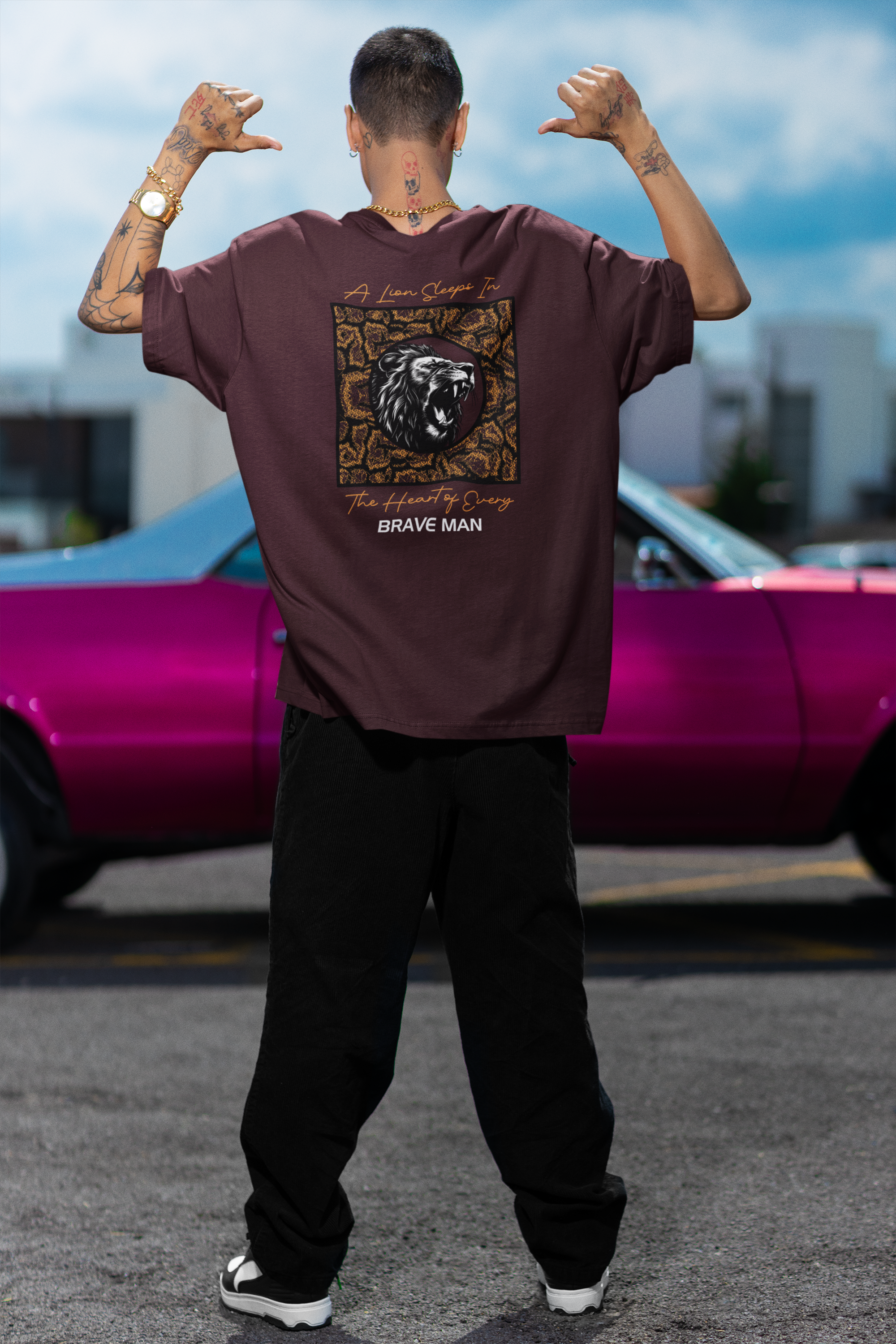 Brave Man Unisex Terry Oversized Tee