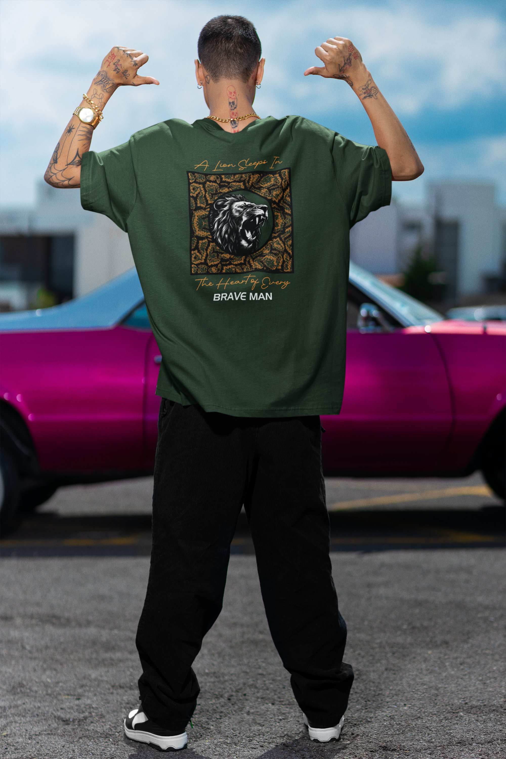 Brave Man Unisex Terry Oversized Tee