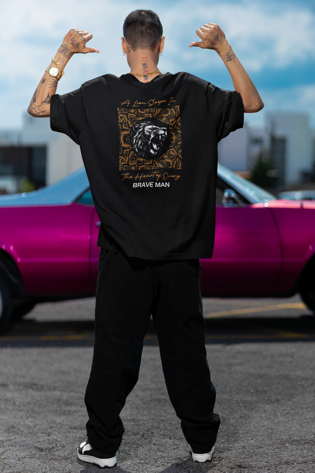 Brave Man Unisex Terry Oversized Tee