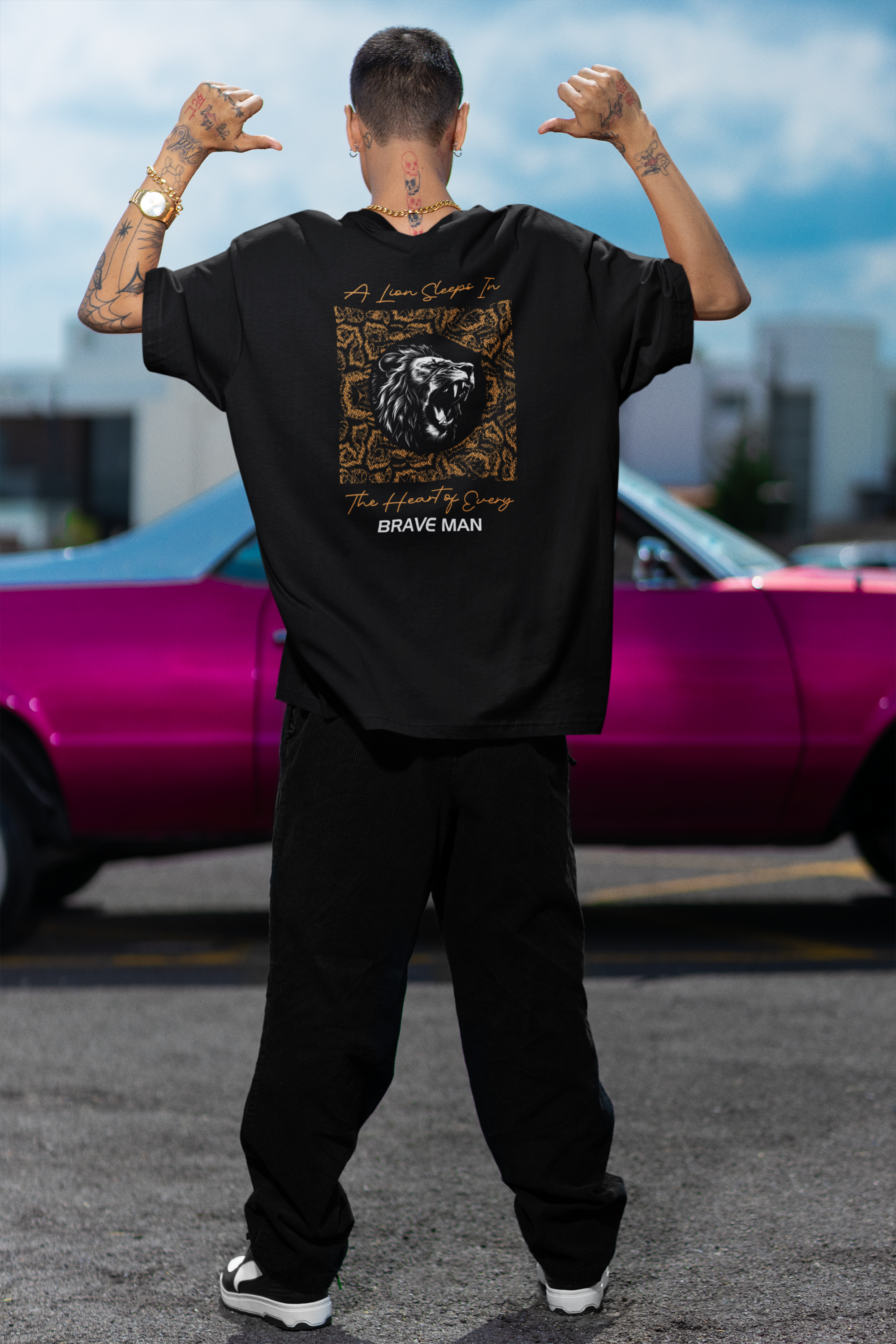 Brave Man Unisex Terry Oversized Tee