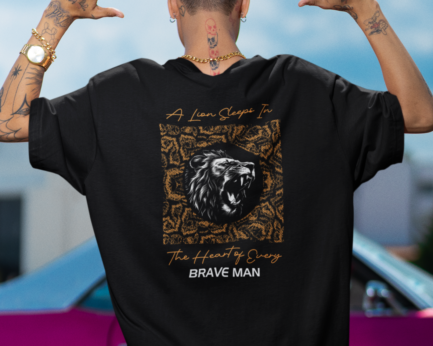 Brave Man Unisex Terry Oversized Tee