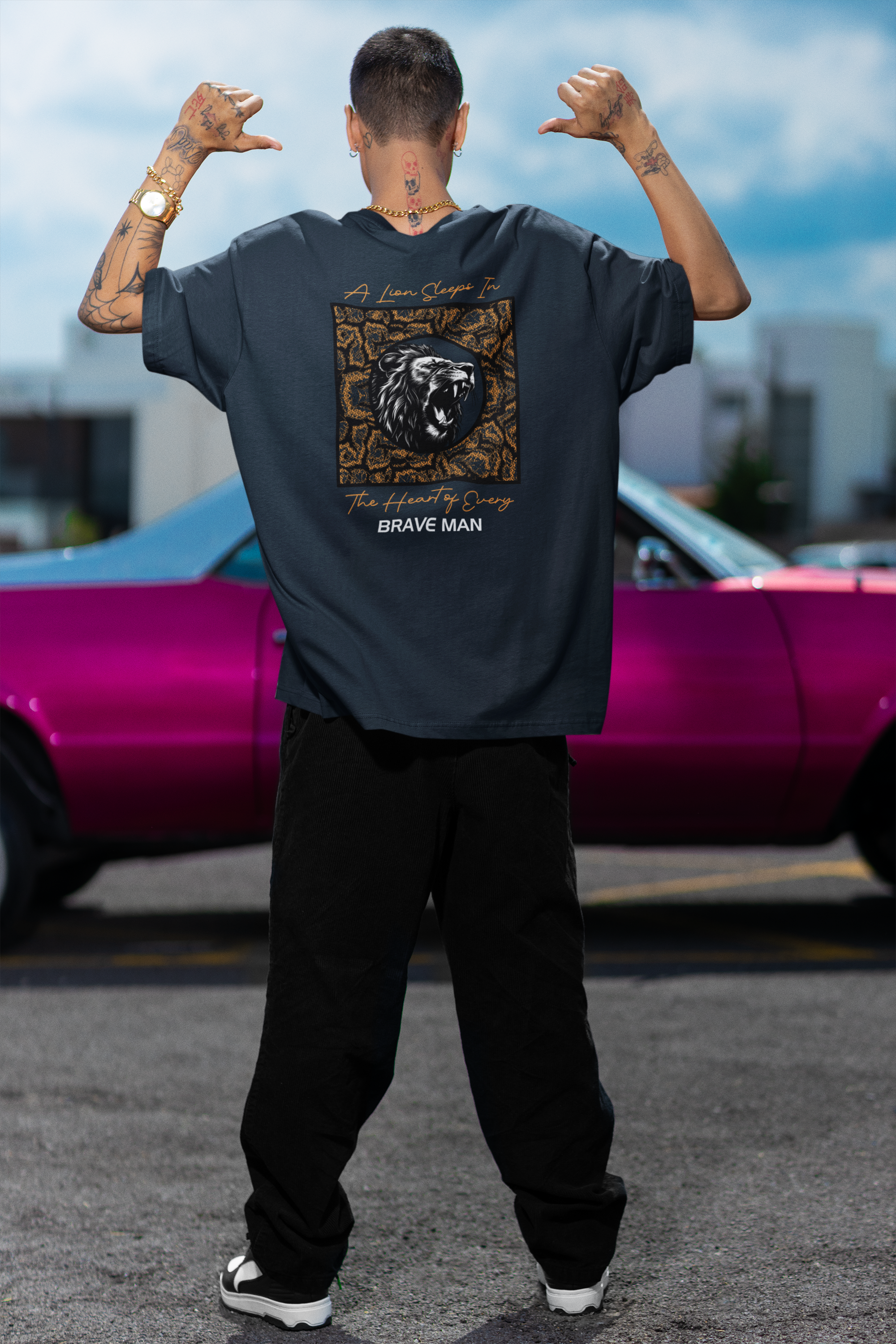 Brave Man Unisex Terry Oversized Tee