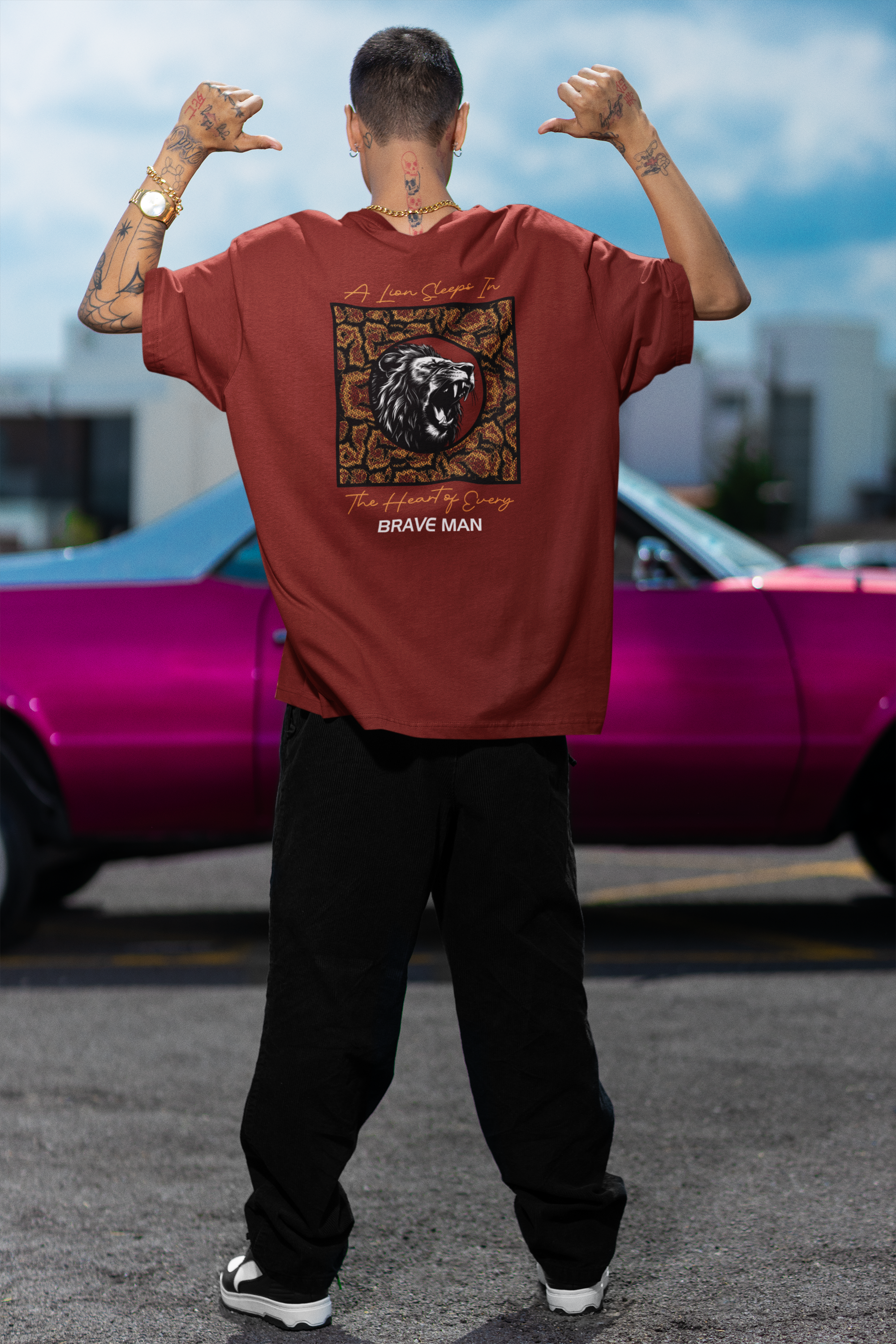Brave Man Unisex Terry Oversized Tee