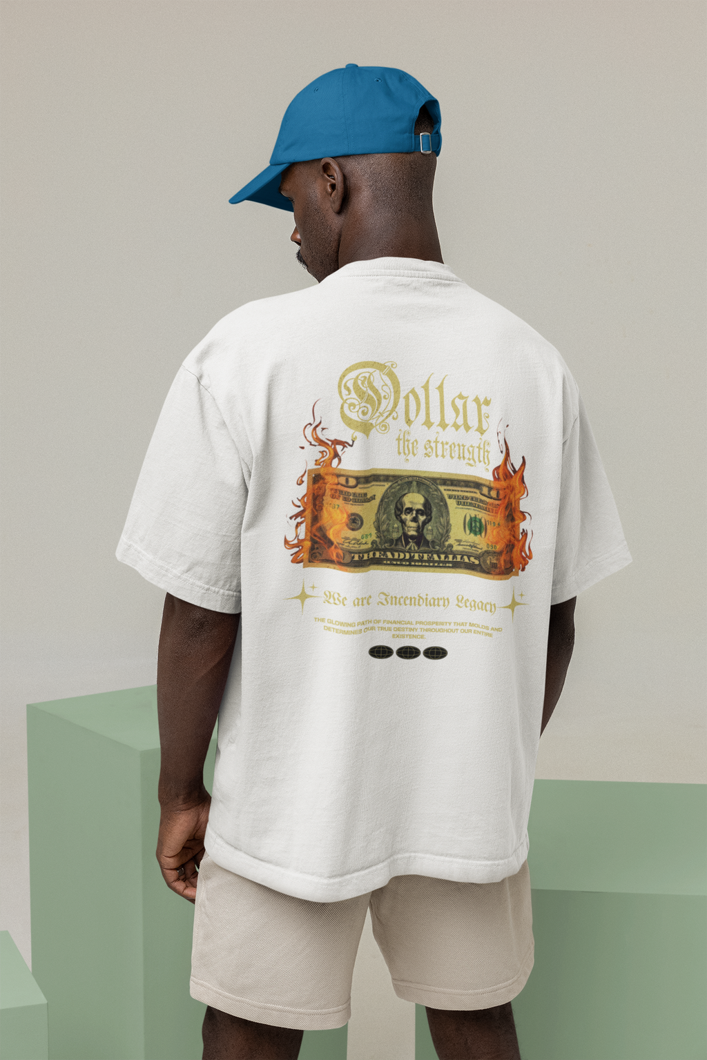 Dollar The Strength Unisex Terry Oversized Tee