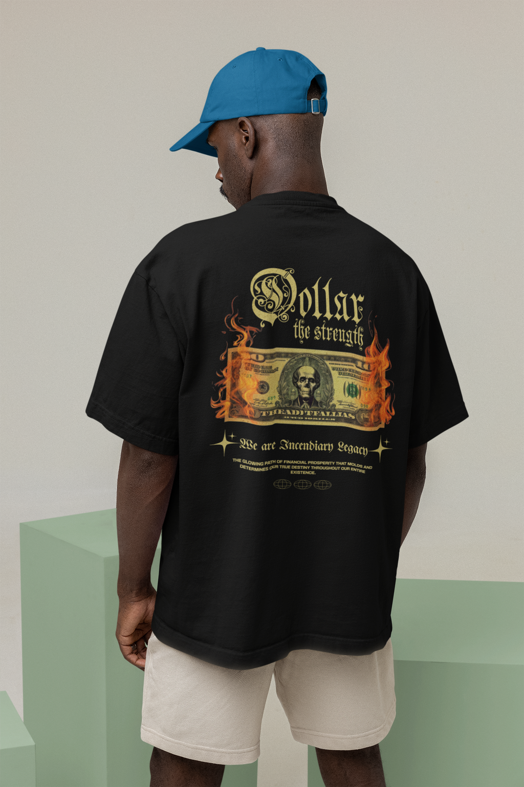 Dollar The Strength Unisex Terry Oversized Tee