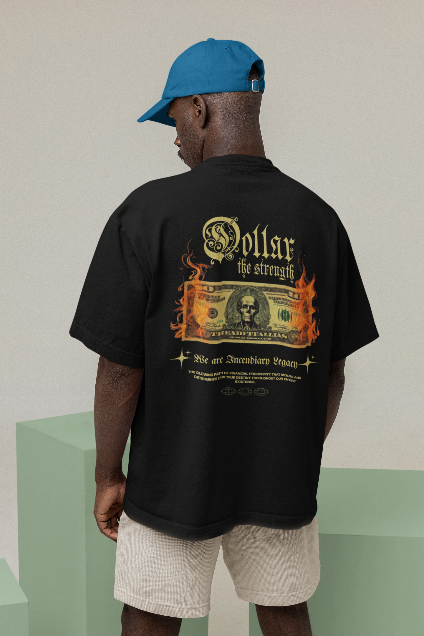 Dollar The Strength Unisex Terry Oversized Tee