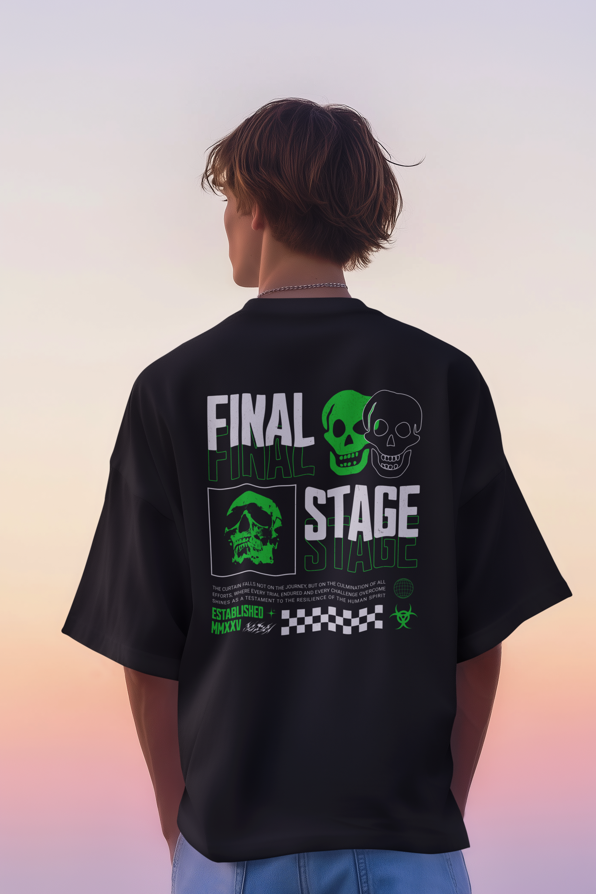 Final Stage Unisex Terry Oversized Tee