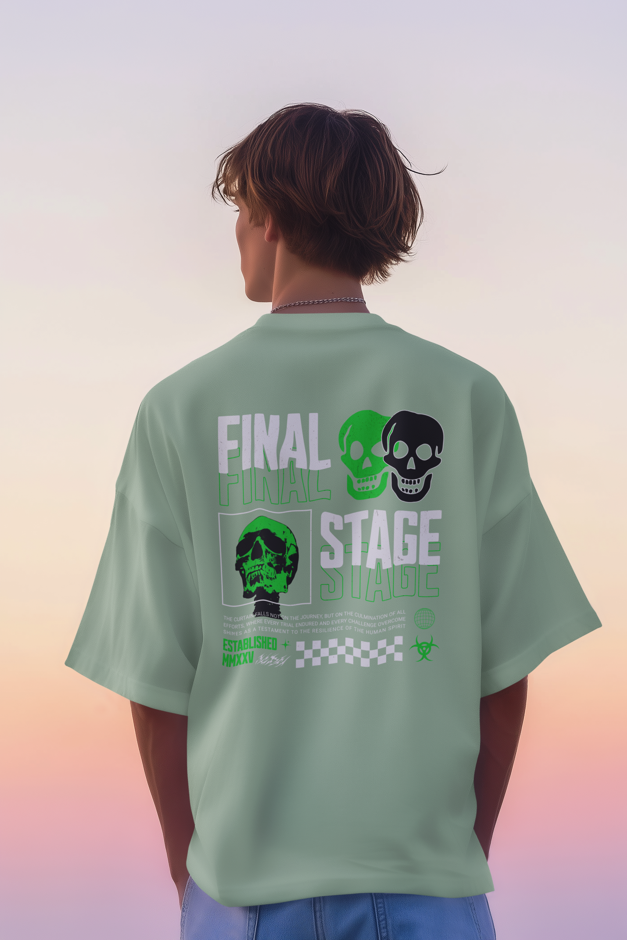 Final Stage Unisex Terry Oversized Tee