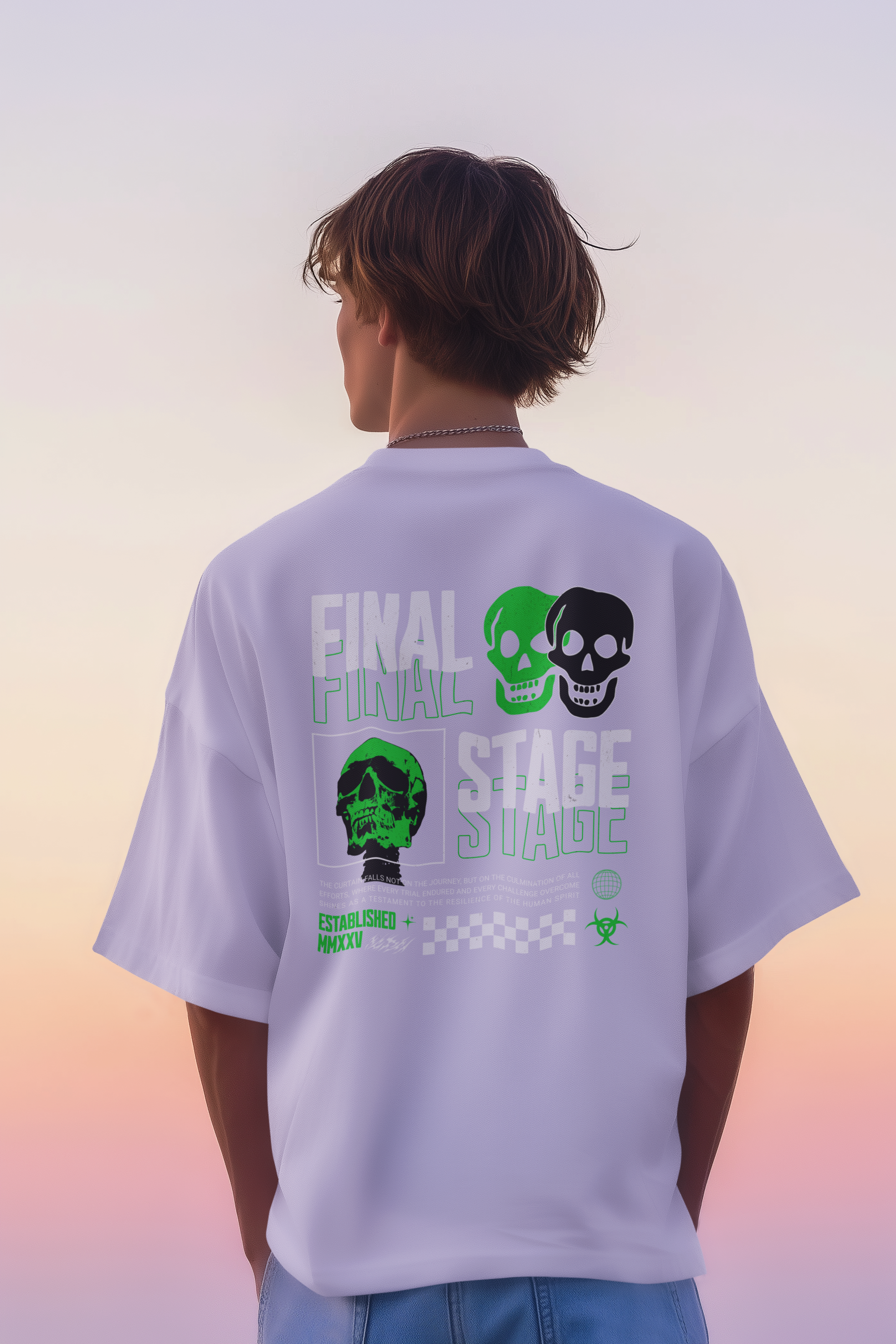 Final Stage Unisex Terry Oversized Tee