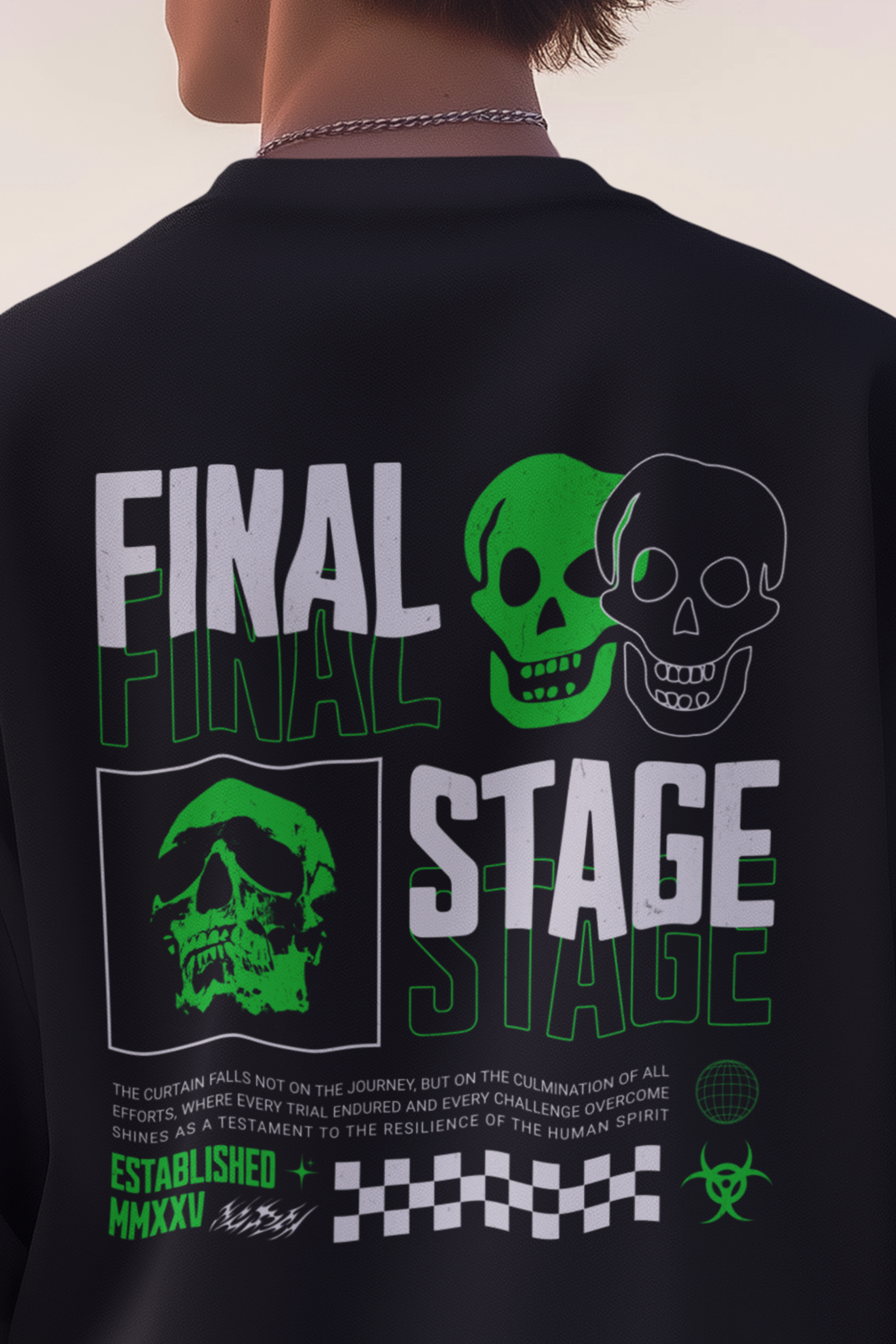 Final Stage Unisex Terry Oversized Tee