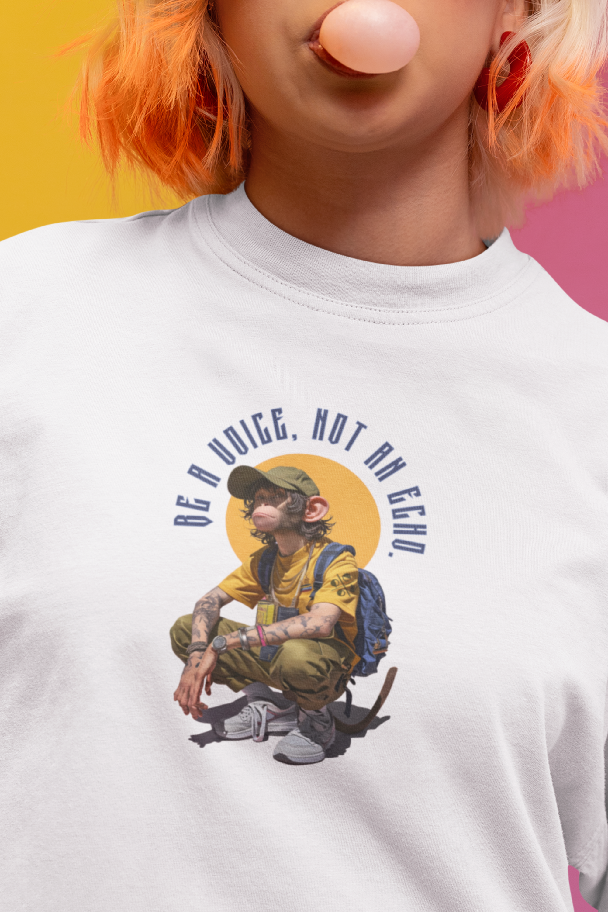 Be Voice Not An Echo Unisex Terry Oversized