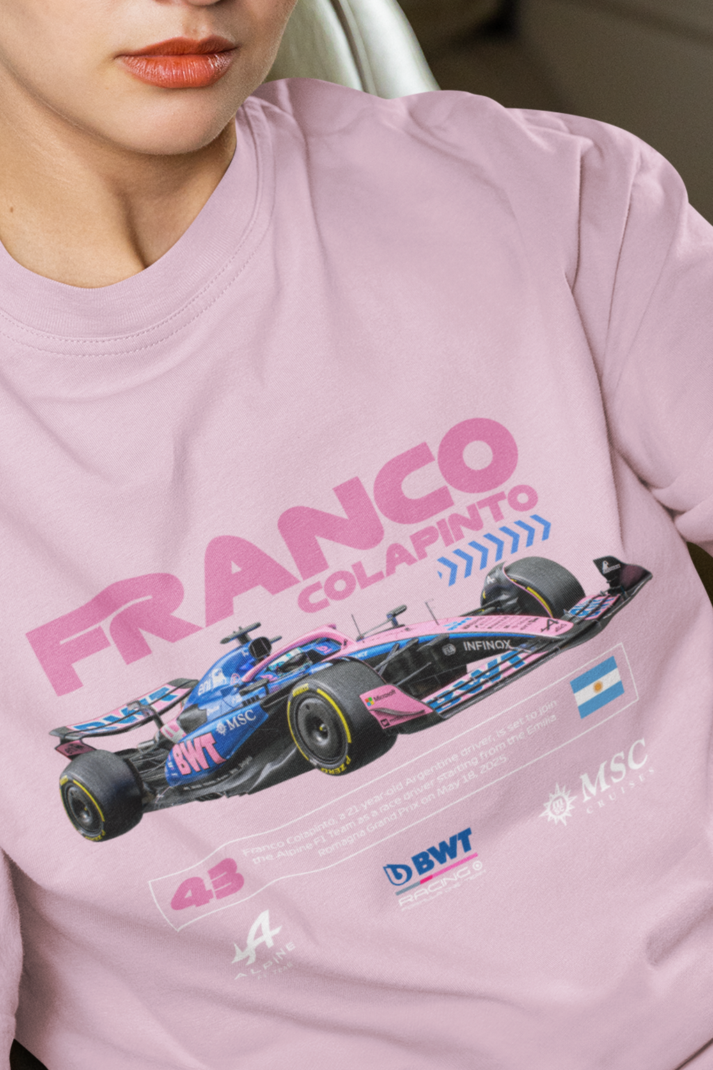 Franco Unisex Terry Oversized Tee