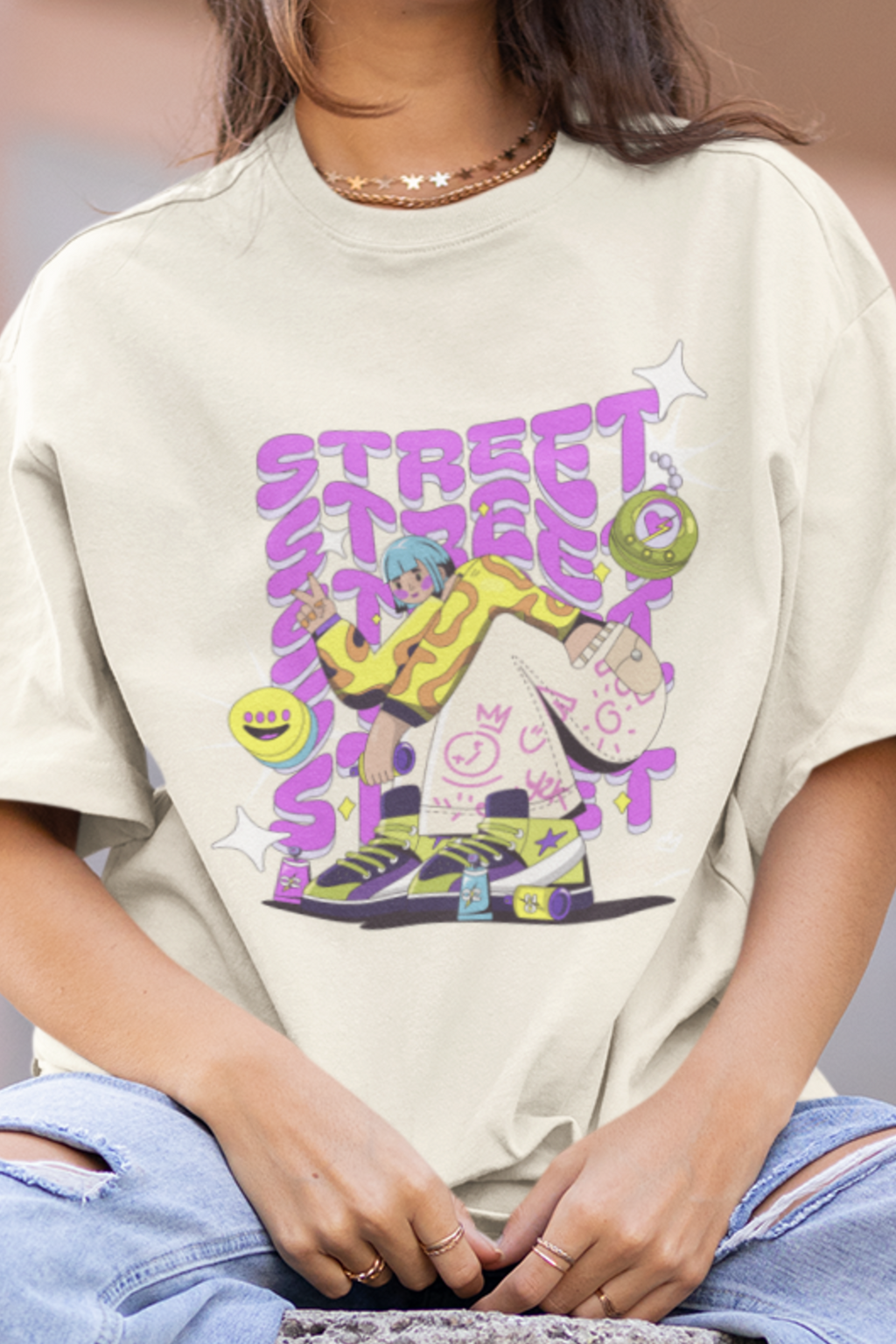 Street Unisex Terry Oversized Tee