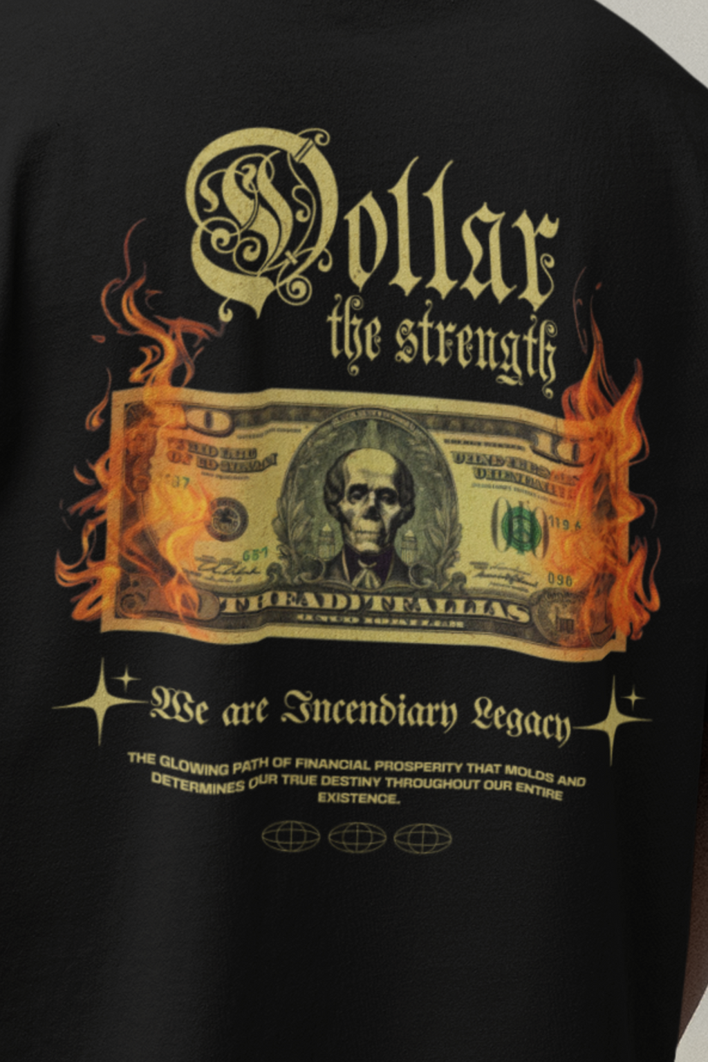 Dollar The Strength Unisex Terry Oversized Tee