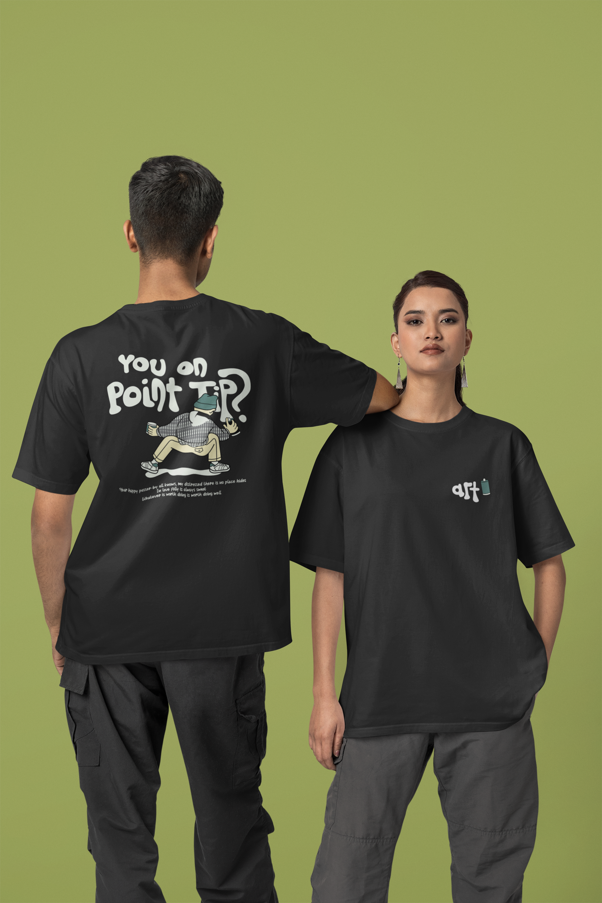 Point Tip Unisex Oversized Classic T-Shirt
