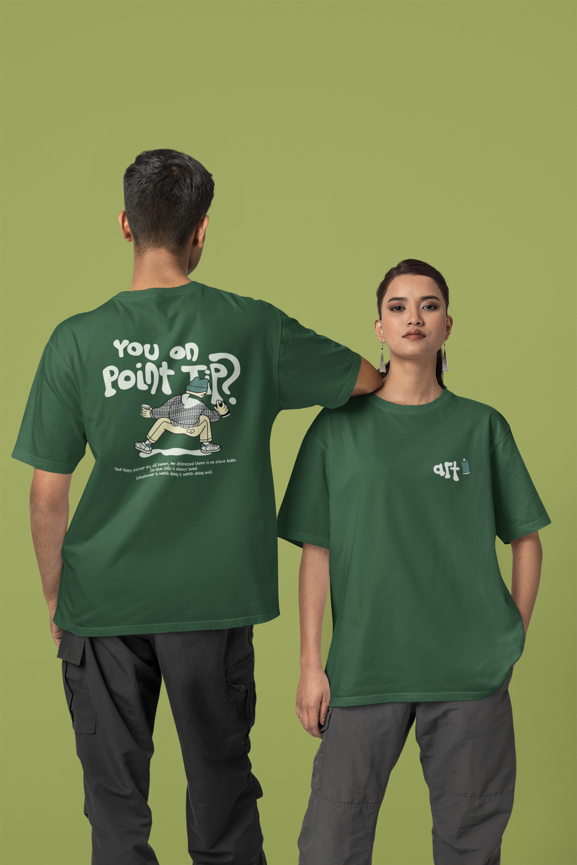 Point Tip Unisex Oversized Classic T-Shirt
