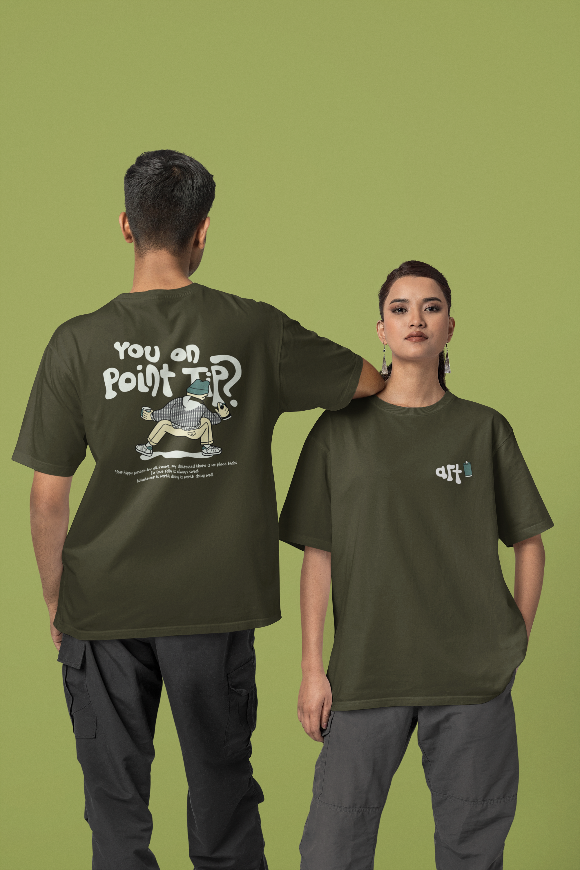 Point Tip Unisex Oversized Classic T-Shirt