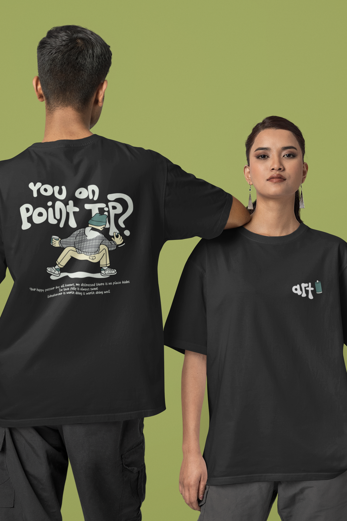Point Tip Unisex Oversized Classic T-Shirt