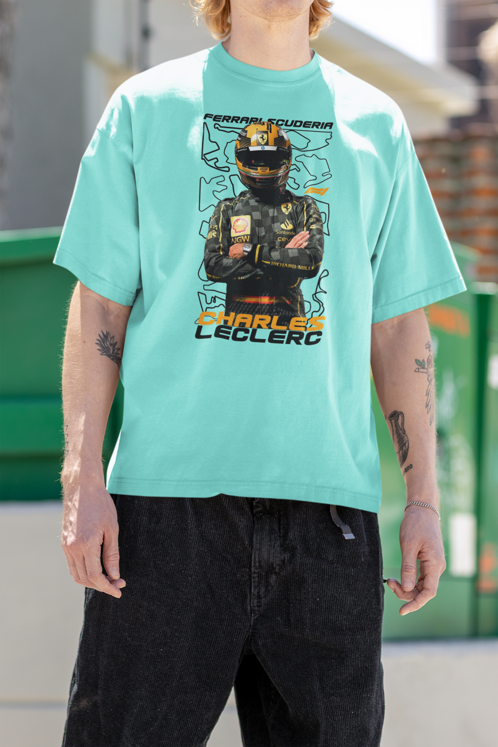 Charles Leclerc Unisex Oversized Classic T-Shirt