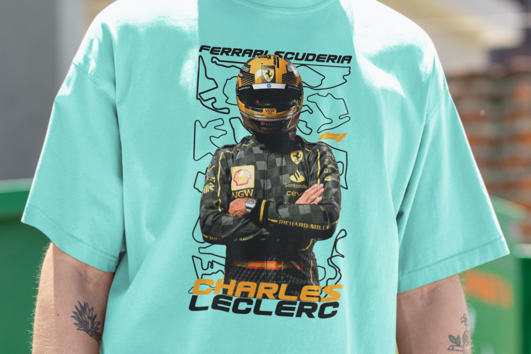 Charles Leclerc Unisex Oversized Classic T-Shirt
