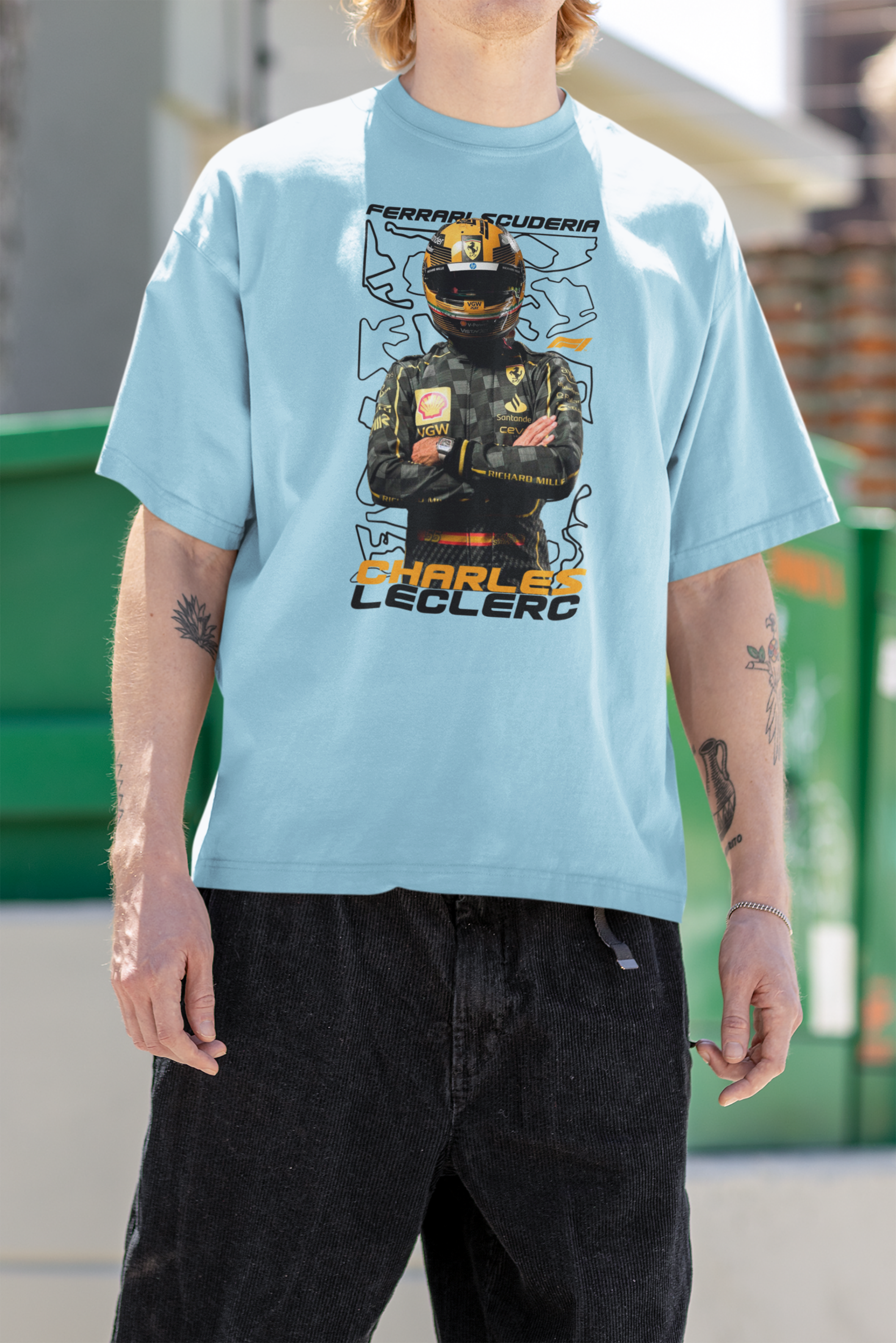 Charles Leclerc Unisex Oversized Classic T-Shirt