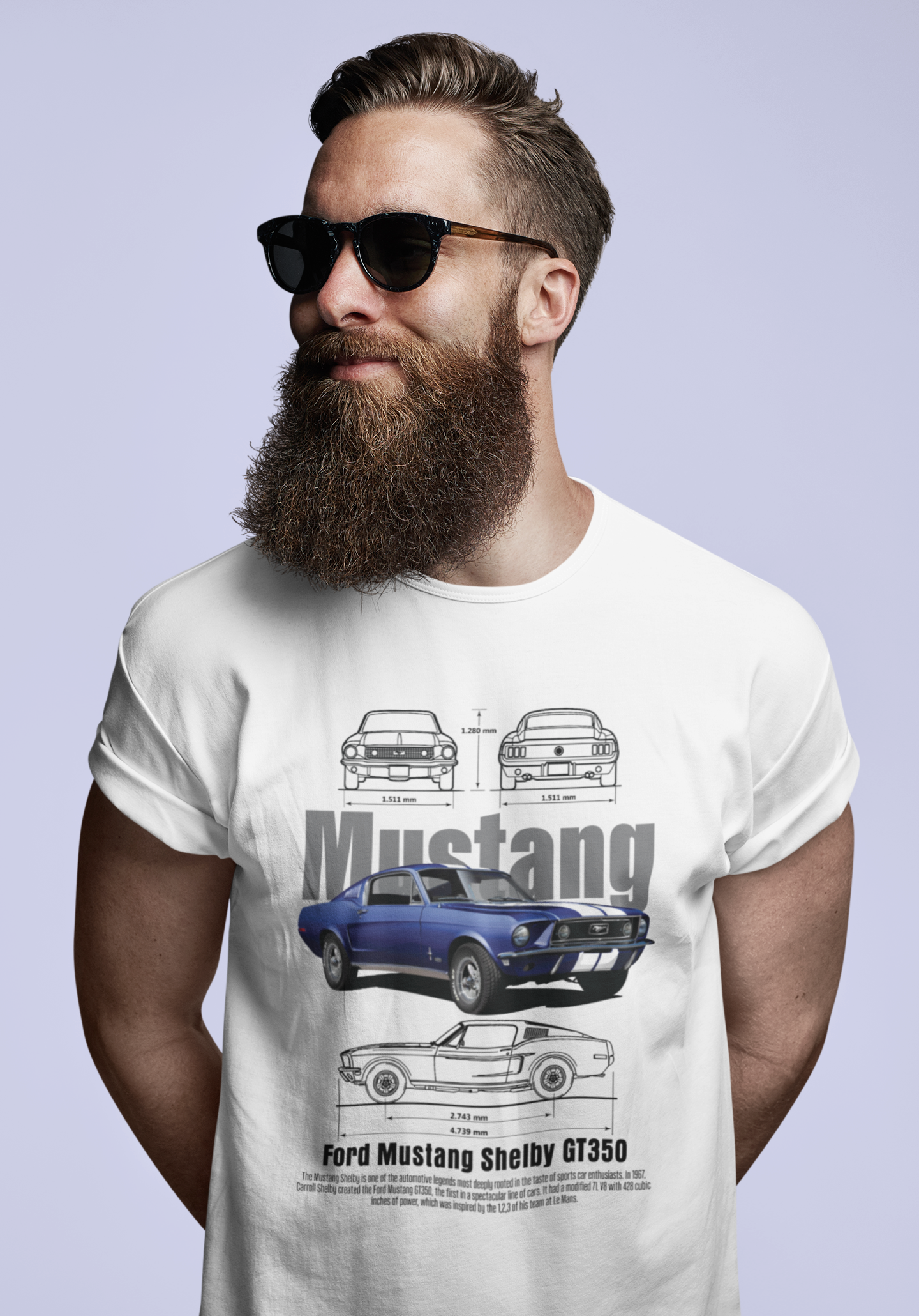 Mustang Unisex Oversized Classic T-Shirt
