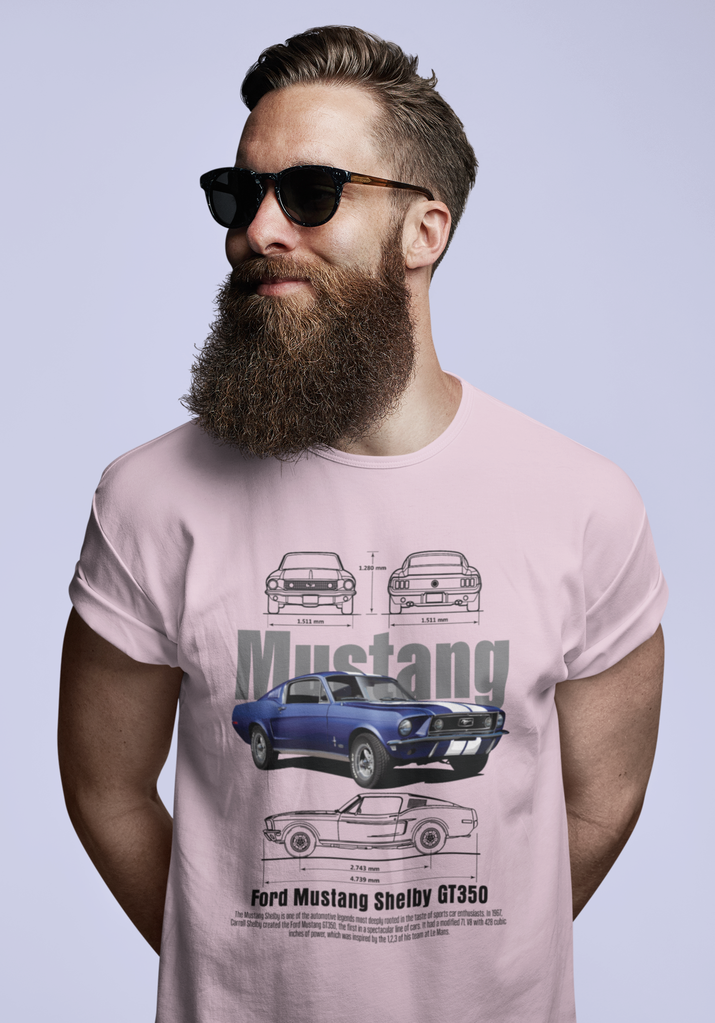 Mustang Unisex Oversized Classic T-Shirt