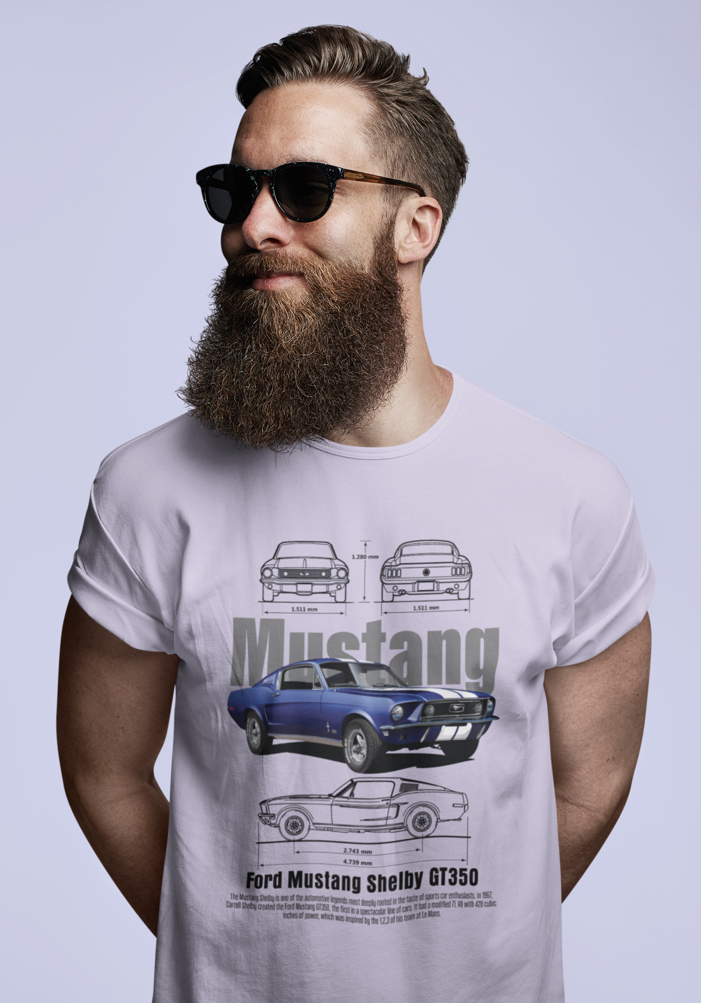 Mustang Unisex Oversized Classic T-Shirt