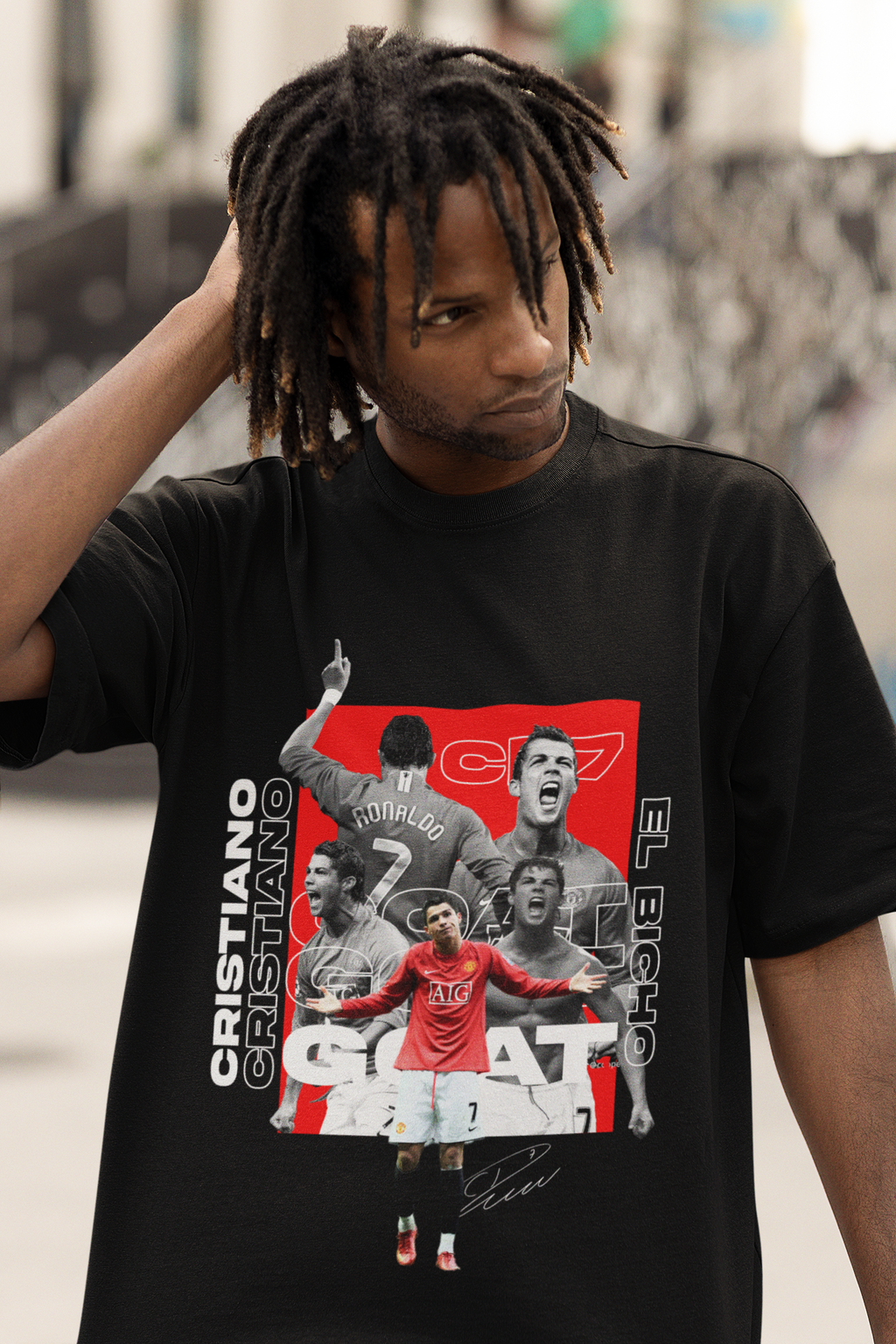 Cristiano Ronaldo Unisex Terry Oversized Tee