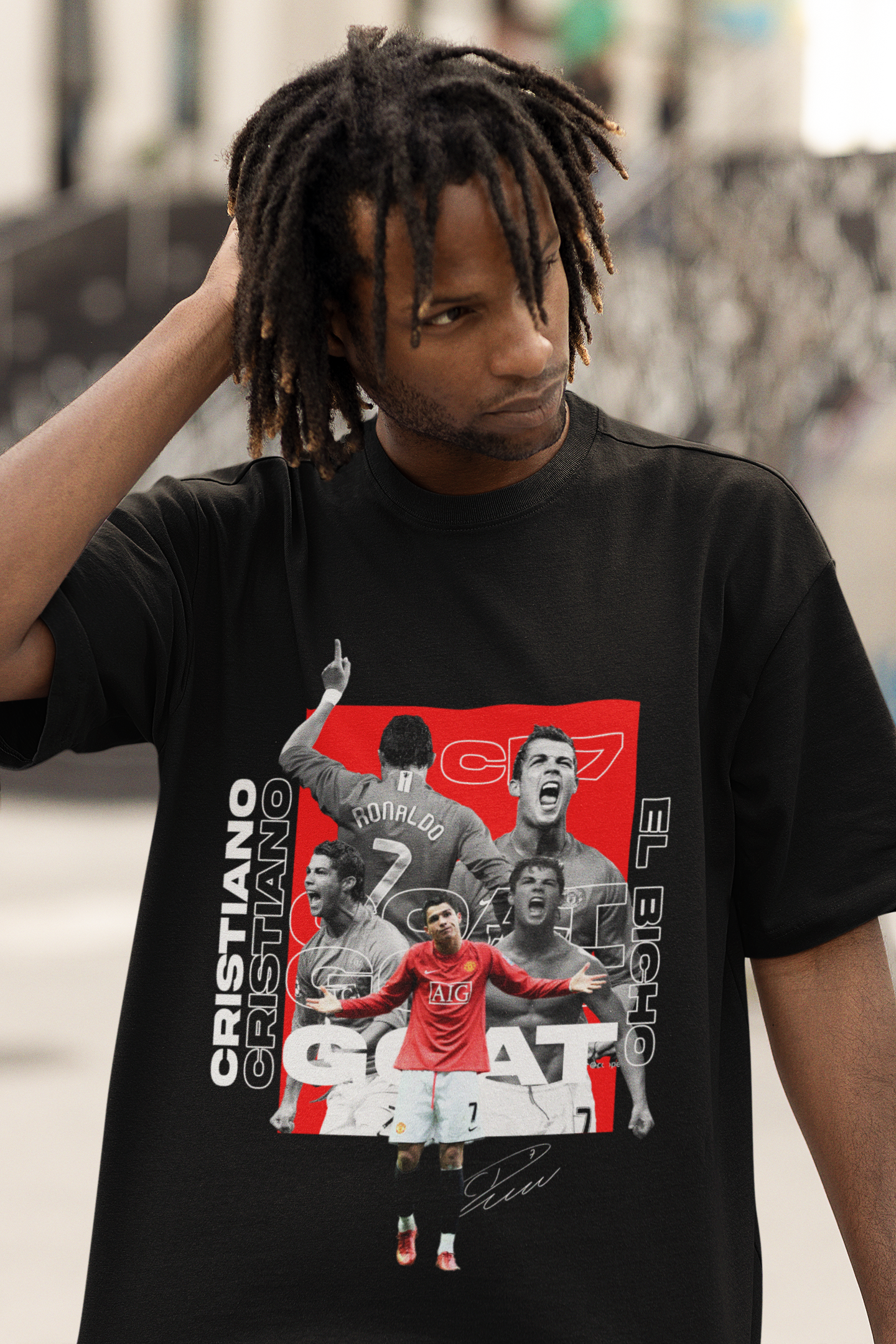 Cristiano Ronaldo Unisex Terry Oversized Tee