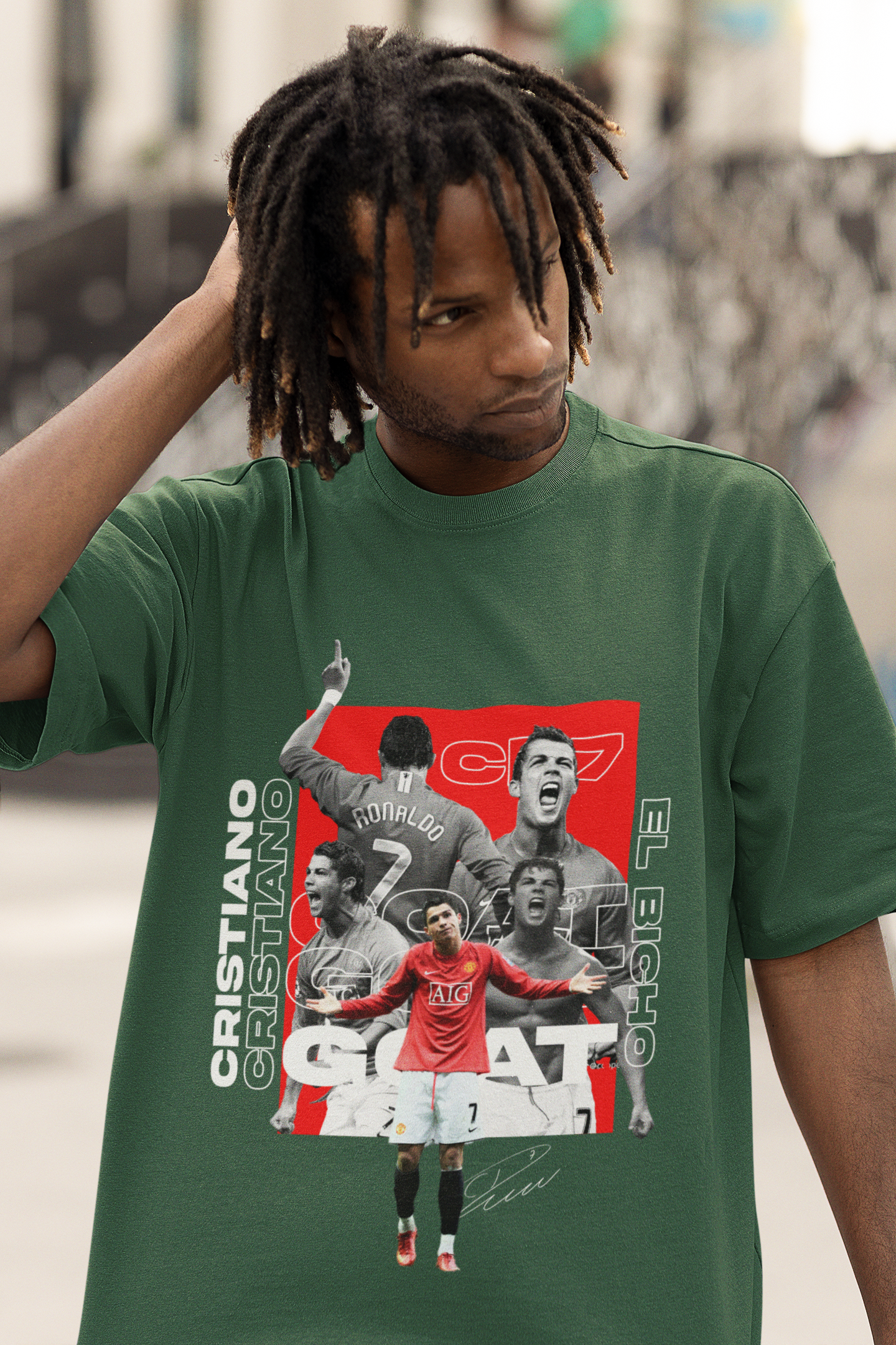 Cristiano Ronaldo Unisex Terry Oversized Tee