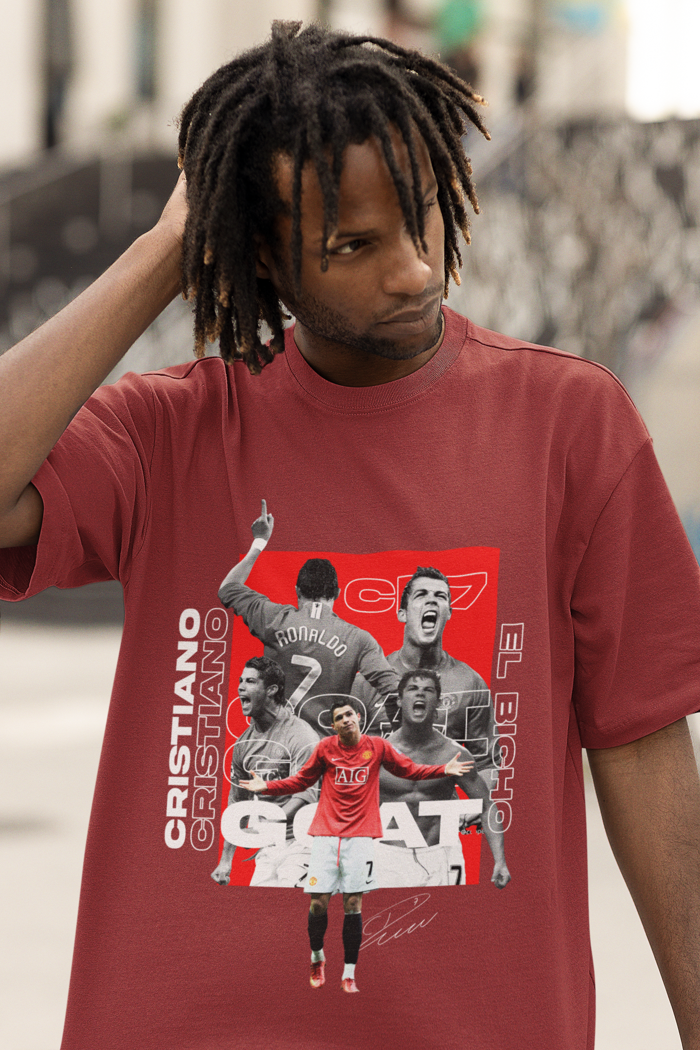 Cristiano Ronaldo Unisex Terry Oversized Tee