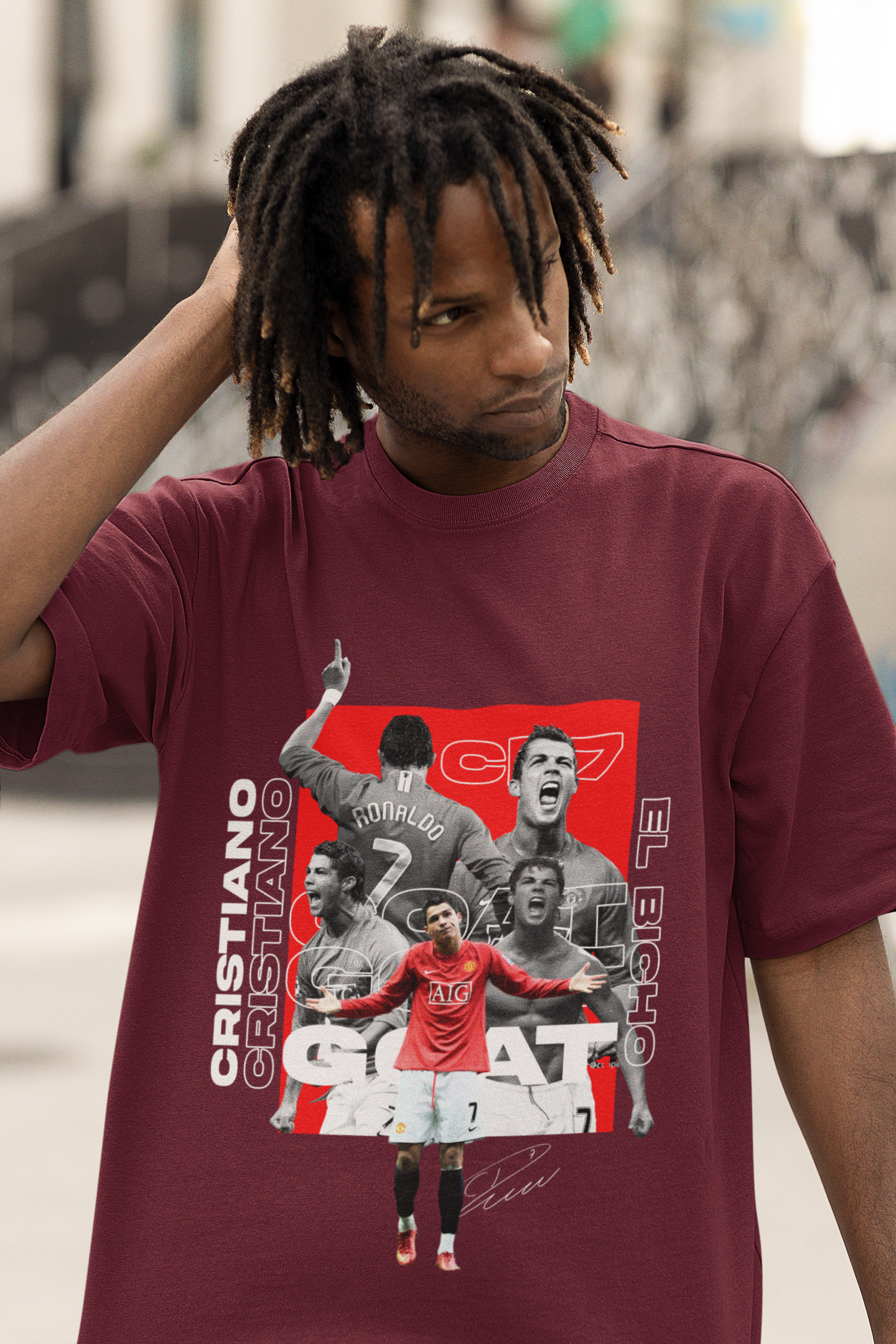 Cristiano Ronaldo Unisex Terry Oversized Tee