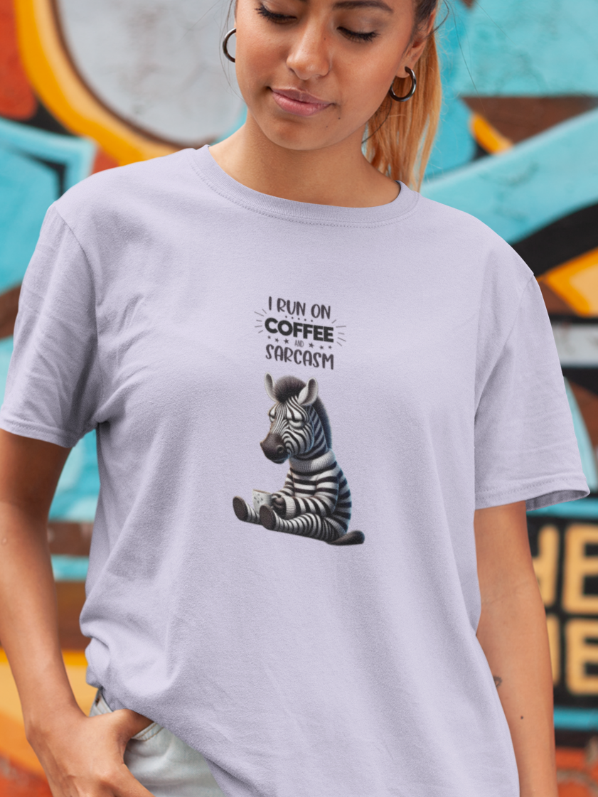 I Run On Coffee Sarcasam Unisex Terry Oversized