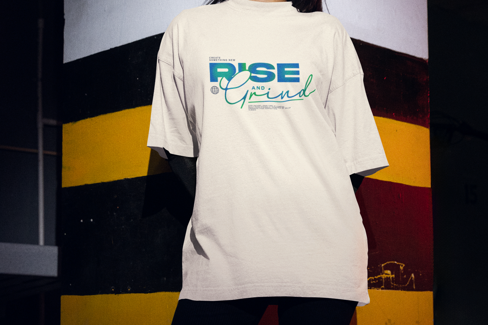 Rise and Grind Unisex Oversized Classic T-Shirt
