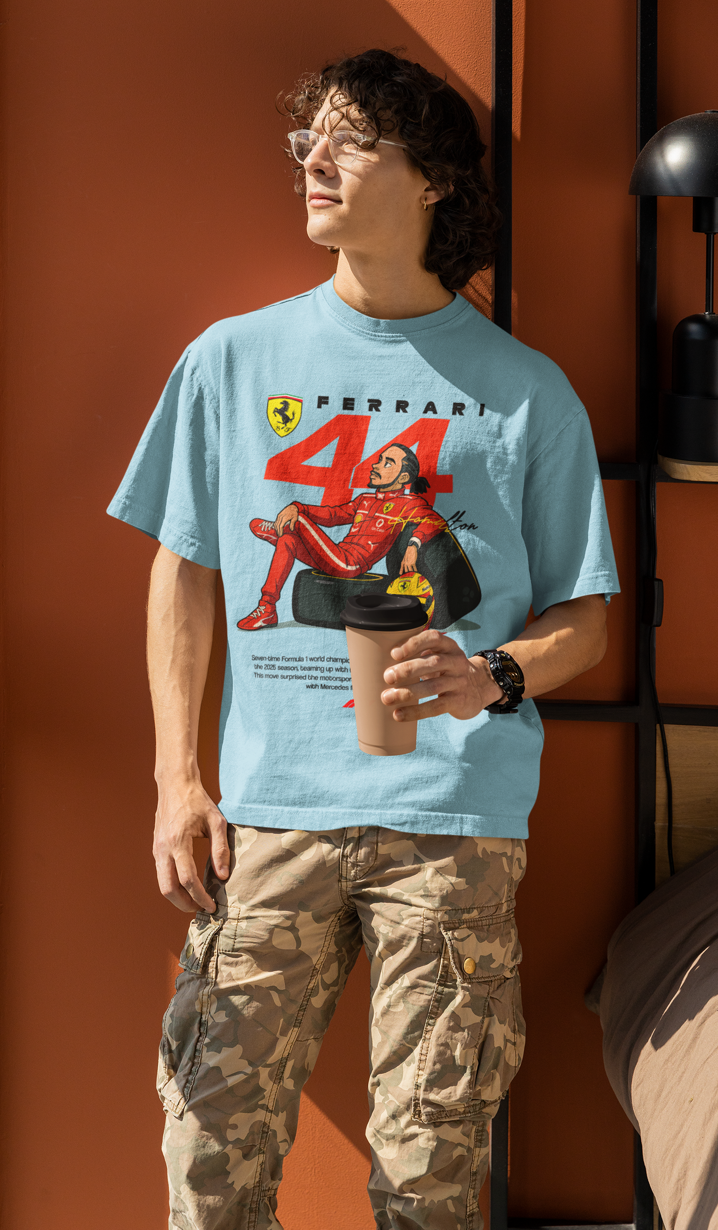 Ferrari 44 Unisex Oversized Classic T-Shirt