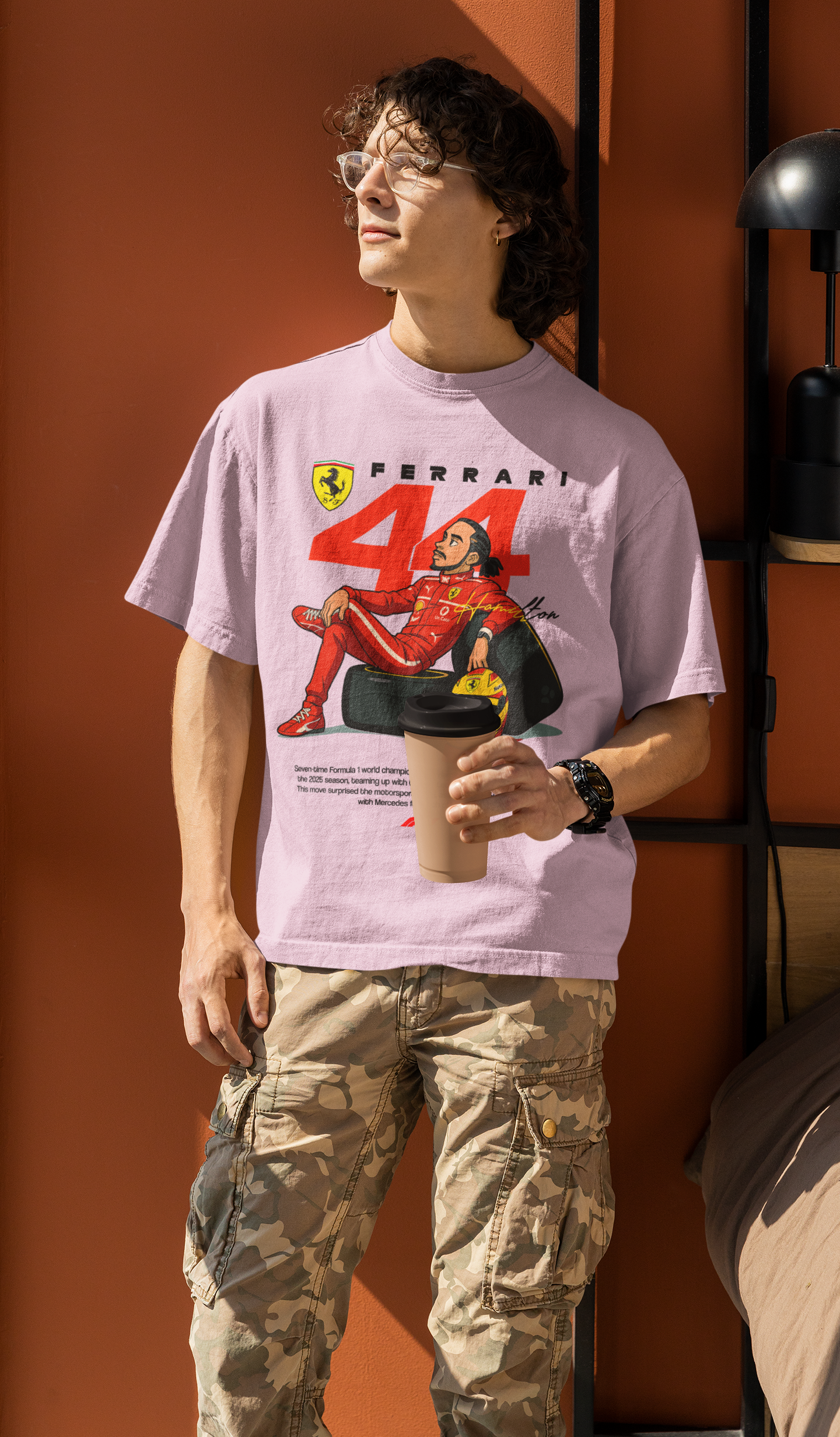Ferrari 44 Unisex Oversized Classic T-Shirt