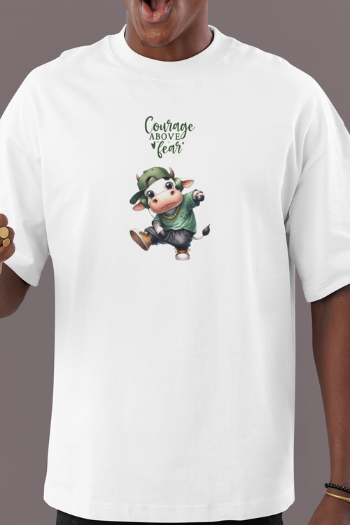 Courage Above Fear Unisex Terry Oversized