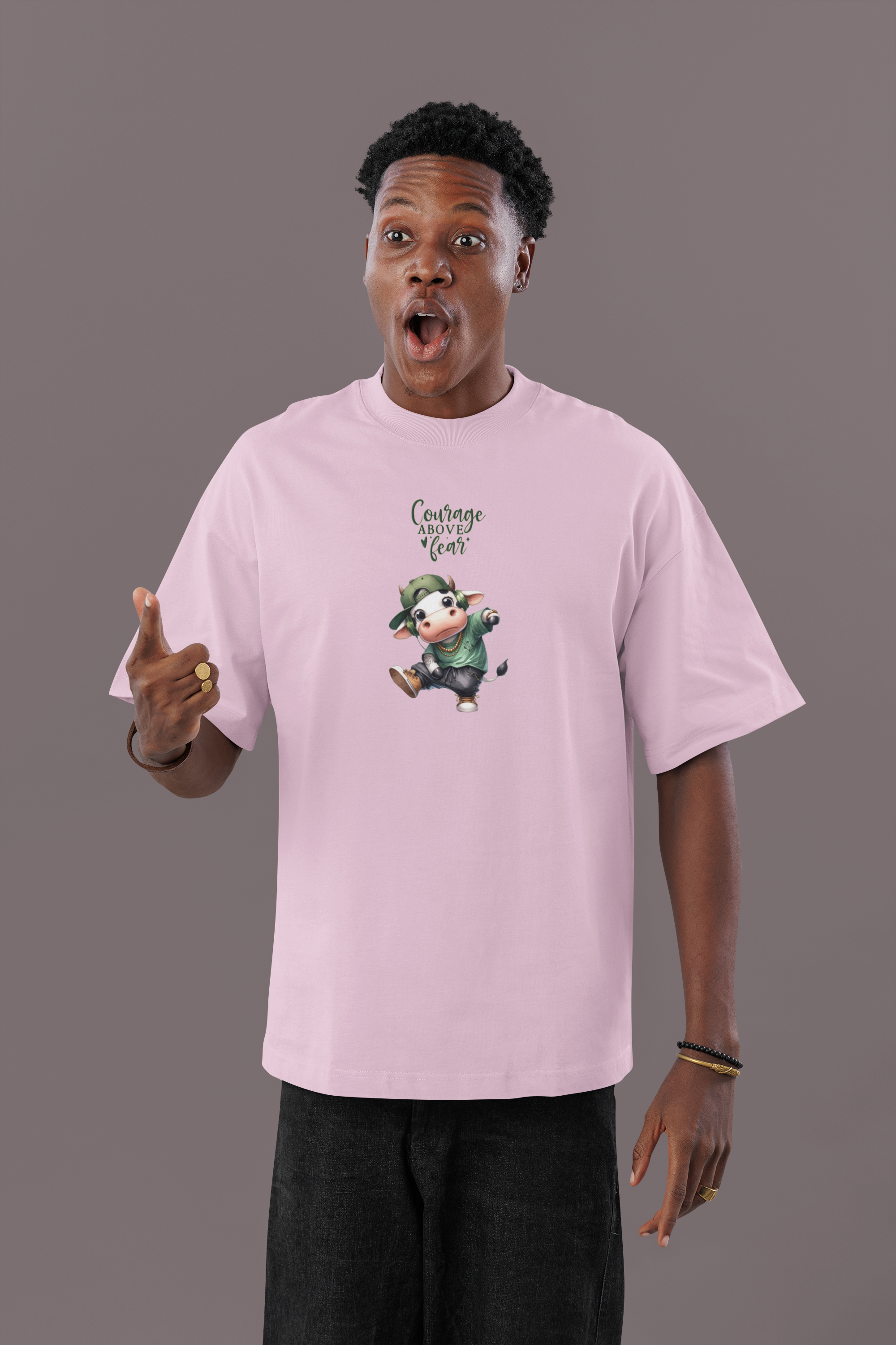 Courage Above Fear Unisex Terry Oversized