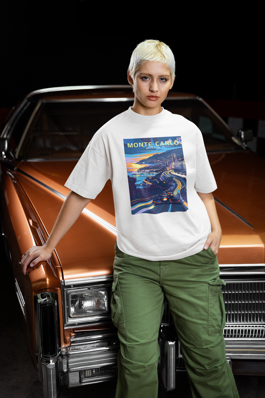 Monte Carlo Unisex Terry Oversized Tee