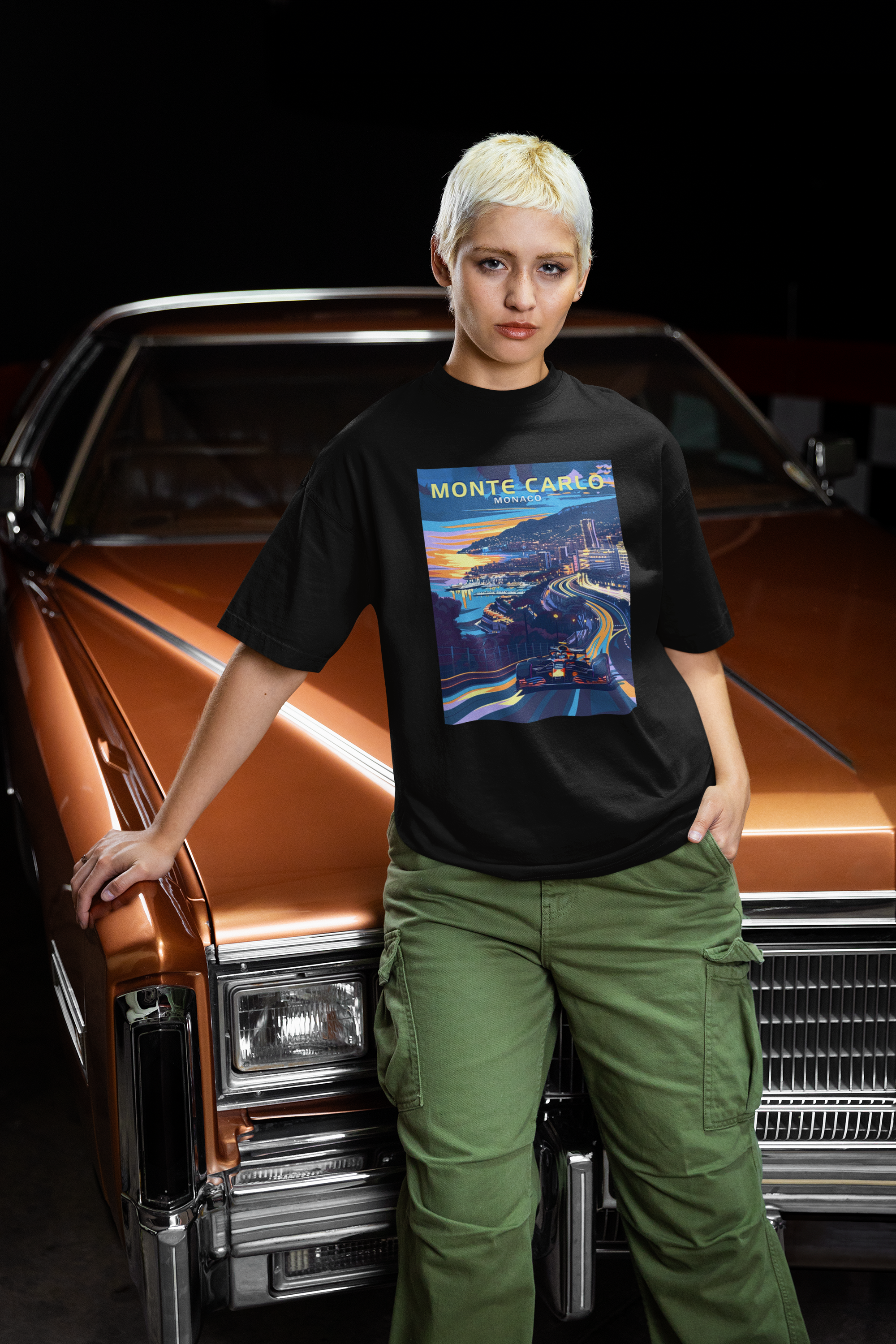 Monte Carlo Unisex Terry Oversized Tee