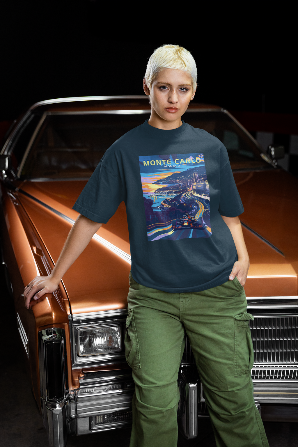 Monte Carlo Unisex Terry Oversized Tee